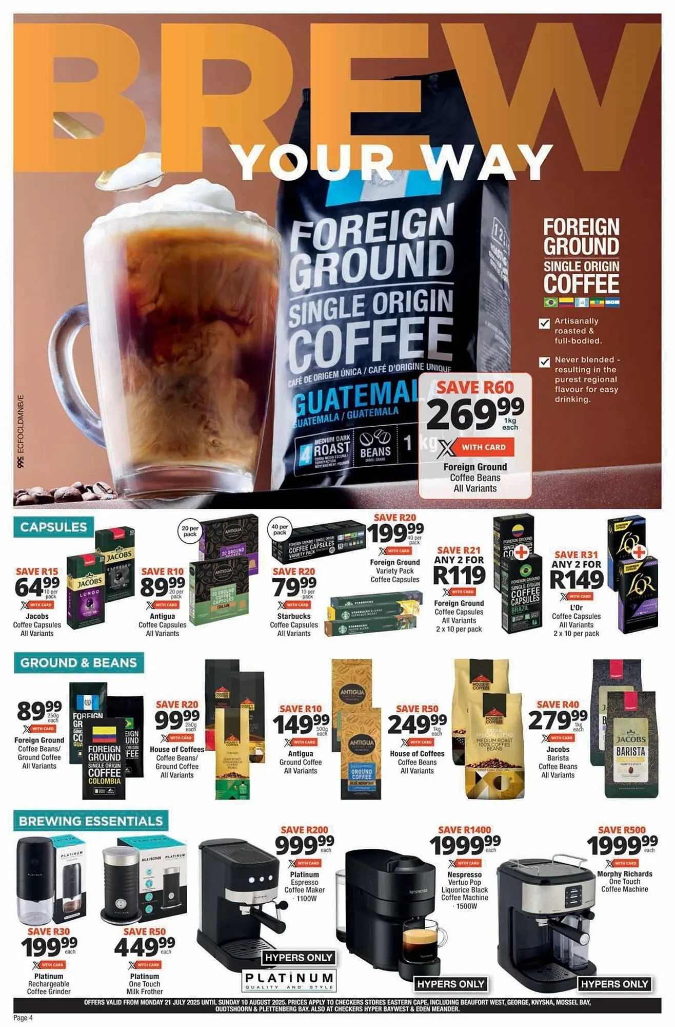 Checkers catalogue from 20 July to 10 August 2025 - Catalogue Page 4