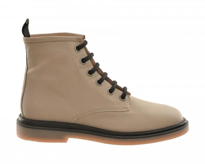 AGL High Shine Combat Ankle Boot