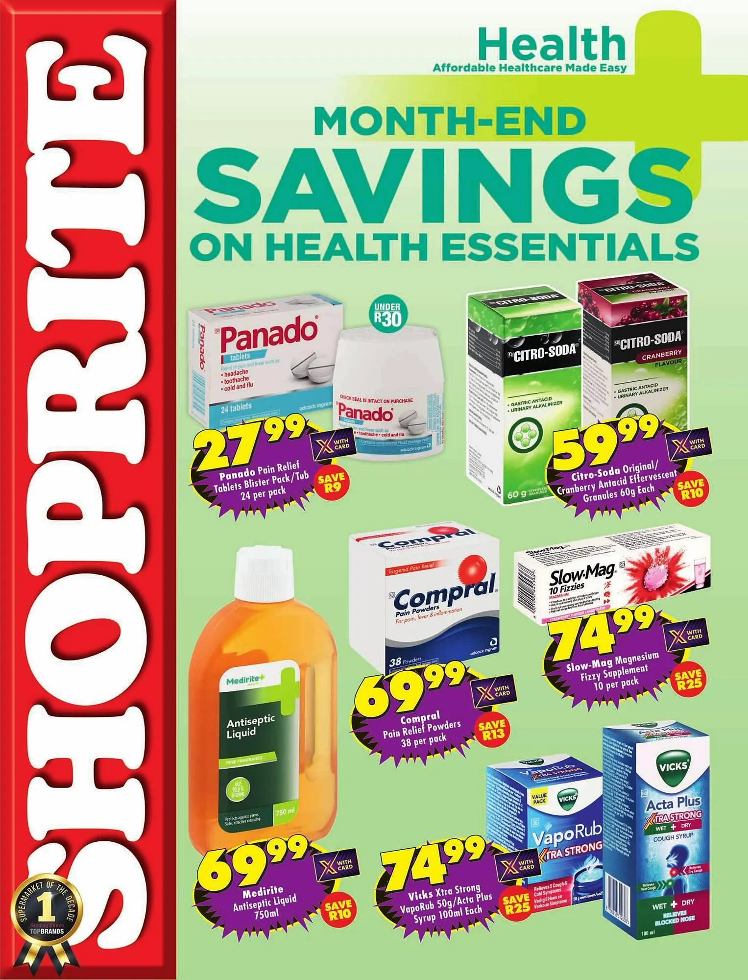 Shoprite catalogue from 25 August to 7 September 2025 - Catalogue Page 1