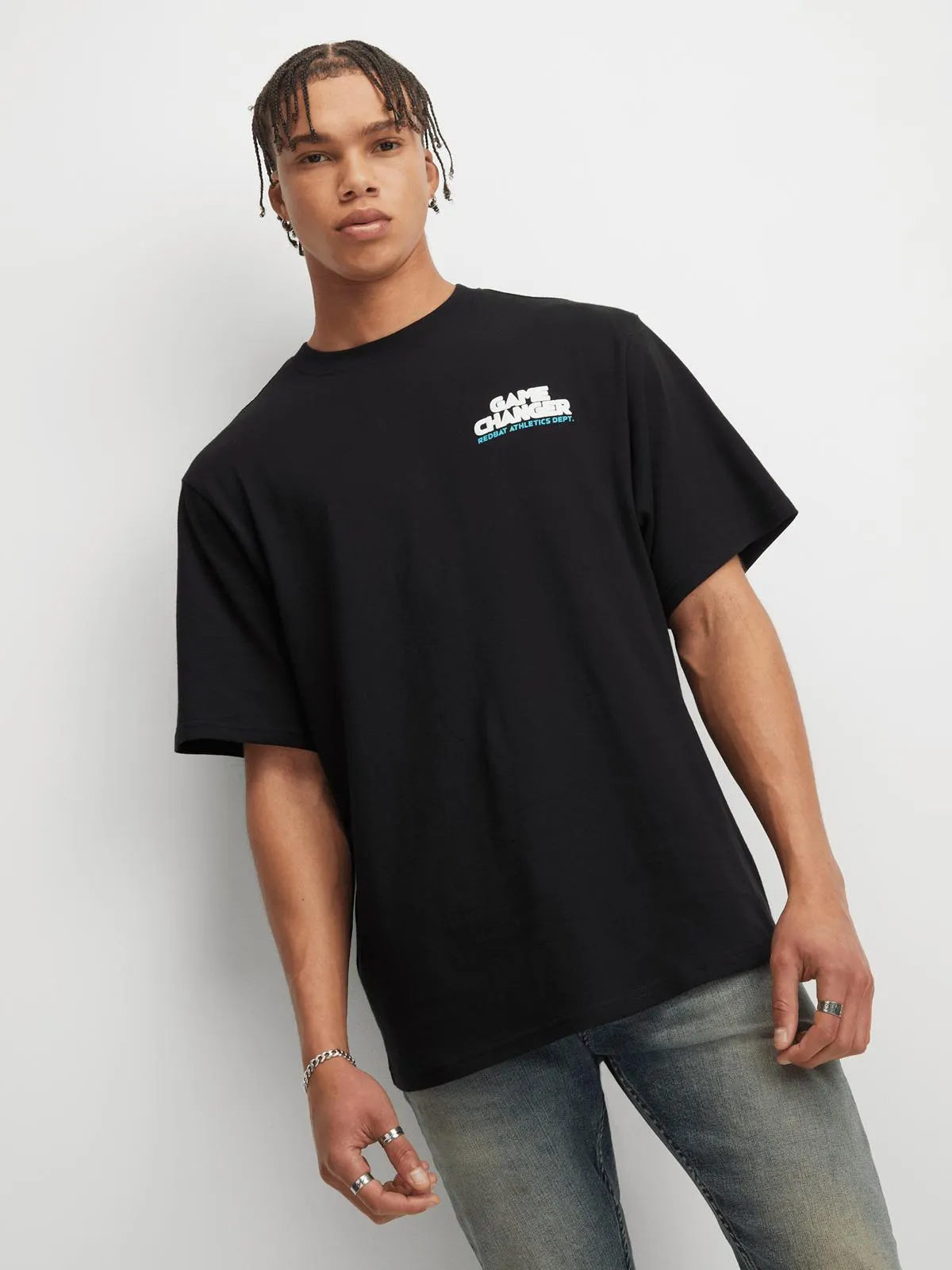 Redbat Athletics Men's Black T-Shirt