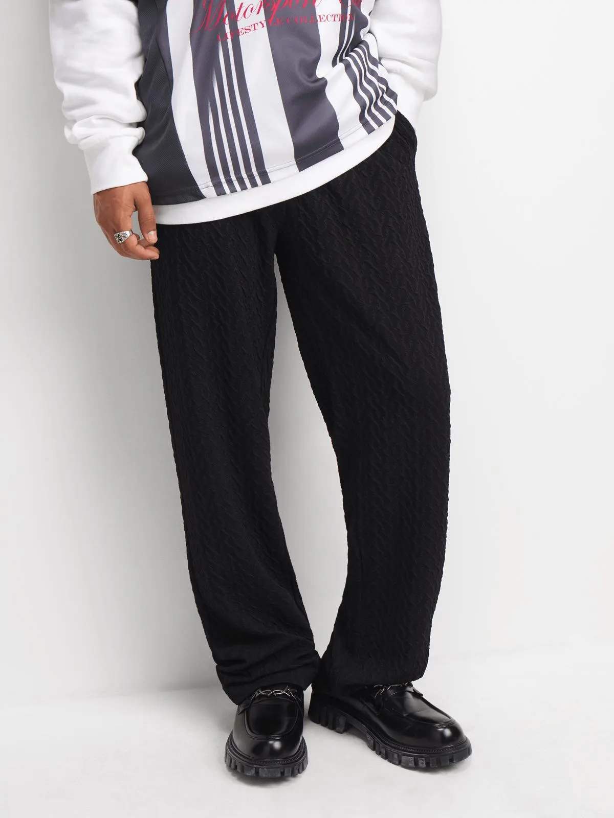 The FIX Men's Black Scramble Co-Ord Pants