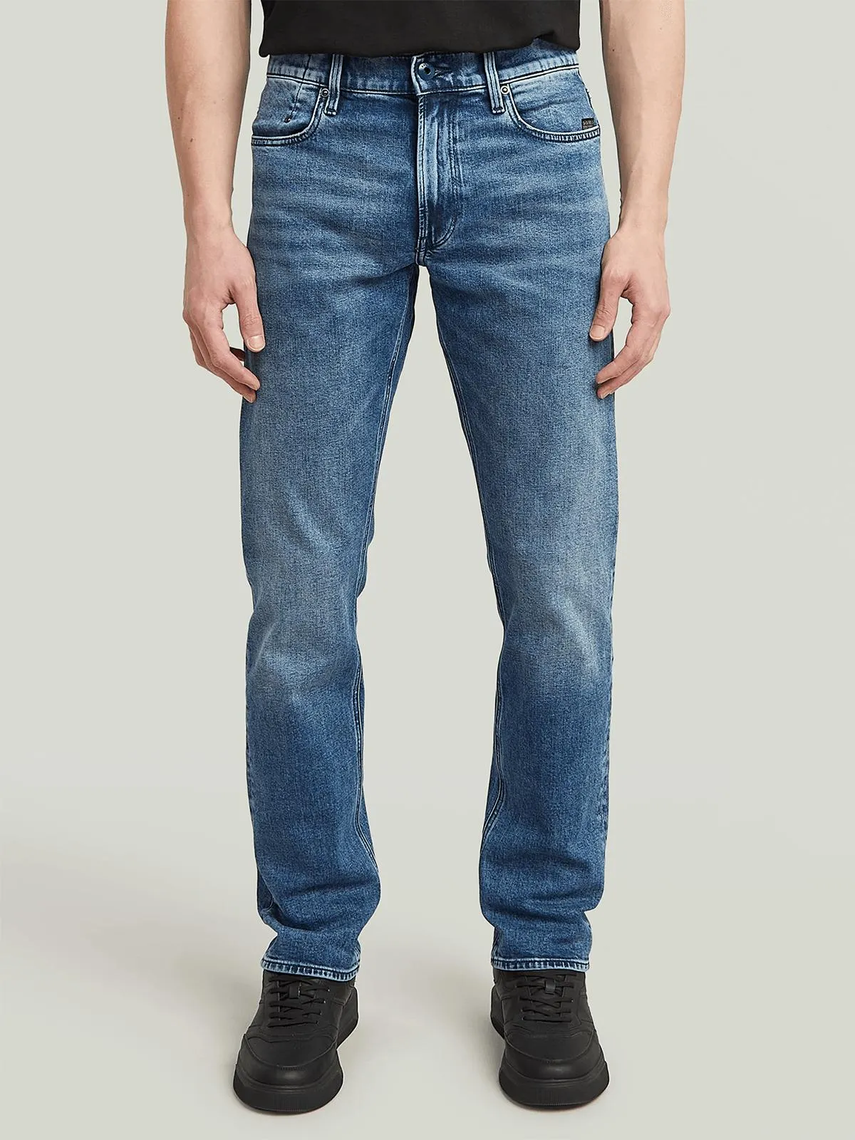 G-Star Men's Mosa Faded Cascade Straght Denim Blue Jeans