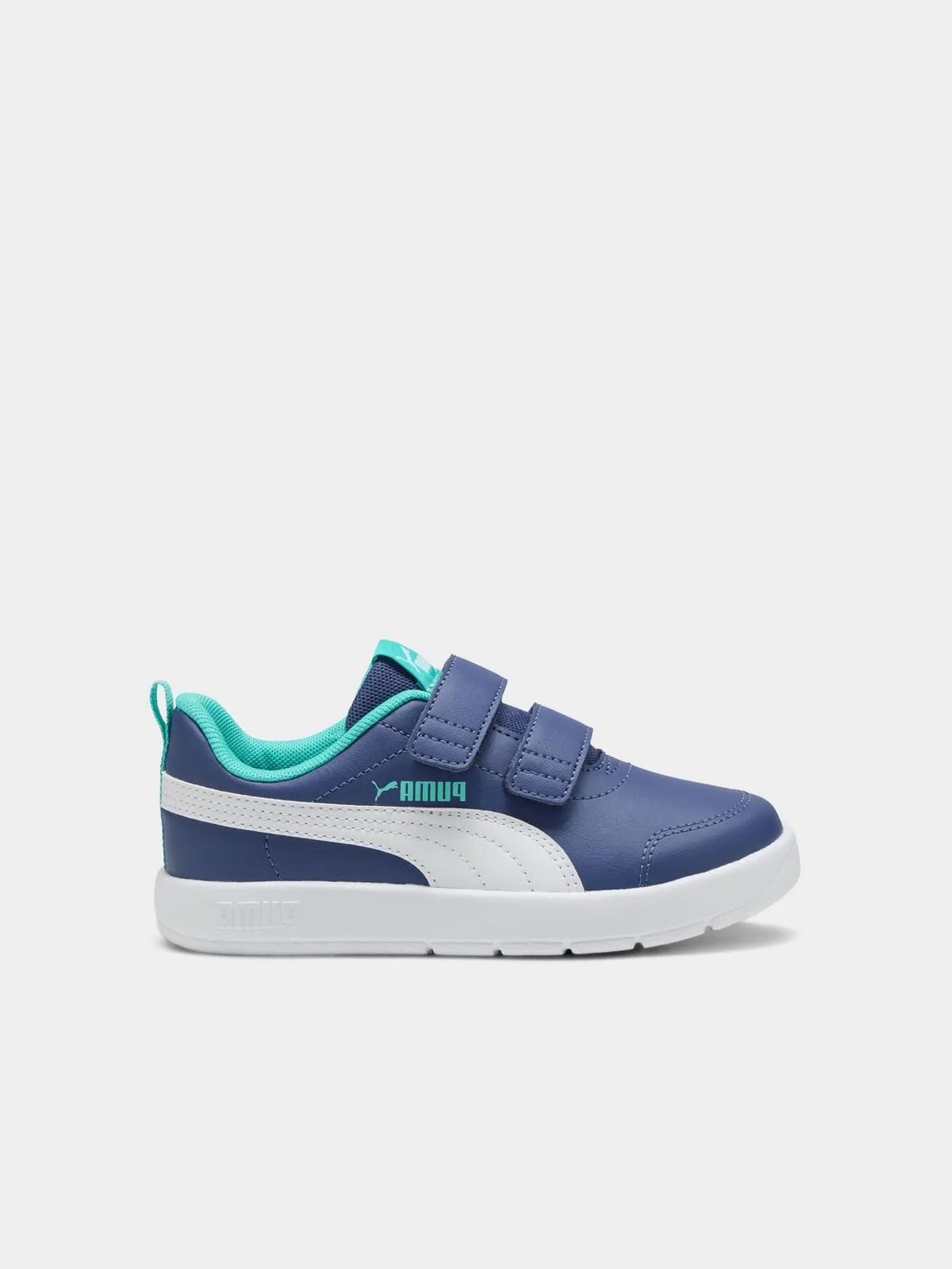Kids Puma Courtflex V3 Navy/White Sneaker