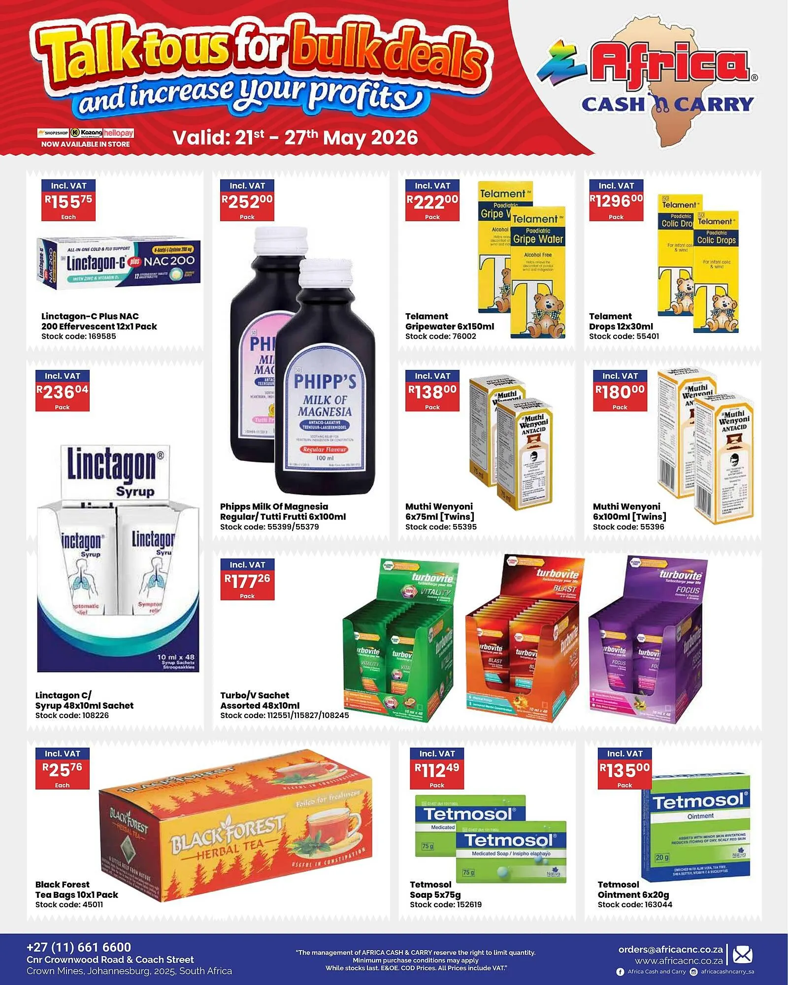 Africa Cash and Carry catalogue from 21 May to 27 May 2026 - Catalogue Page 58