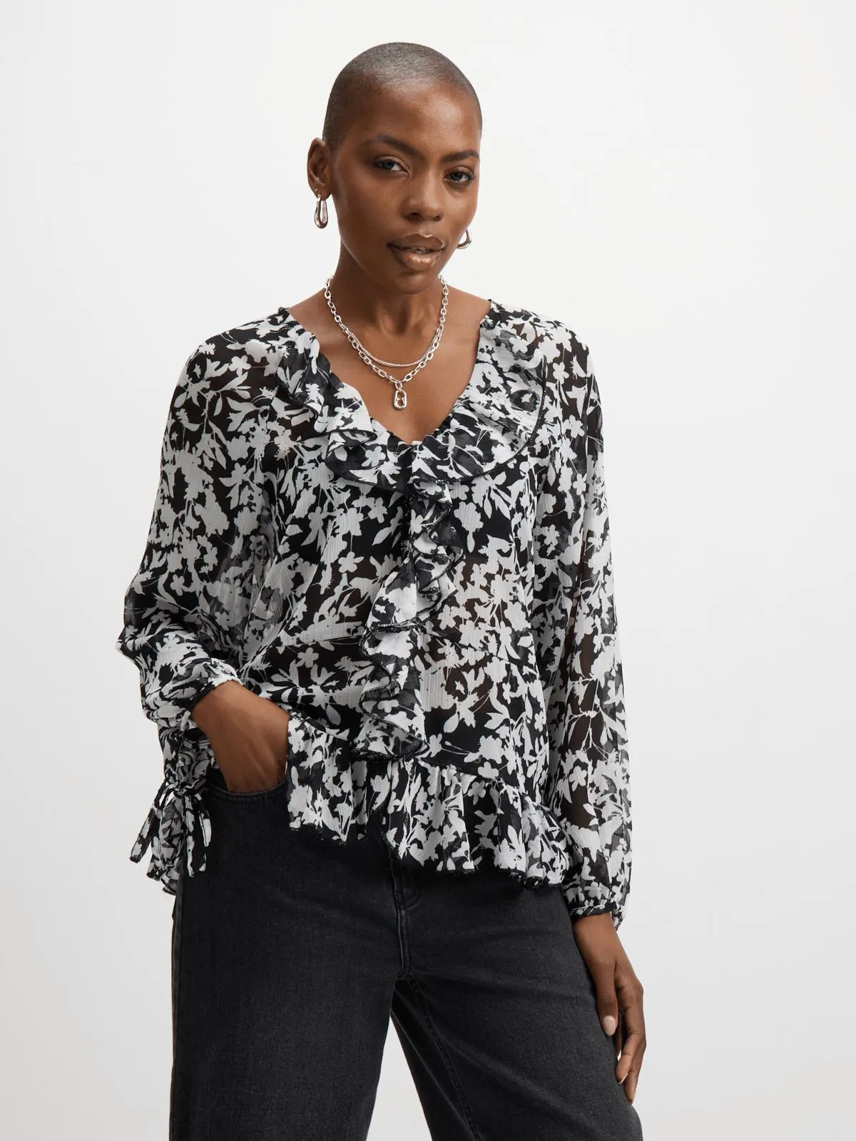 Jet Women's All Over Print Blouse