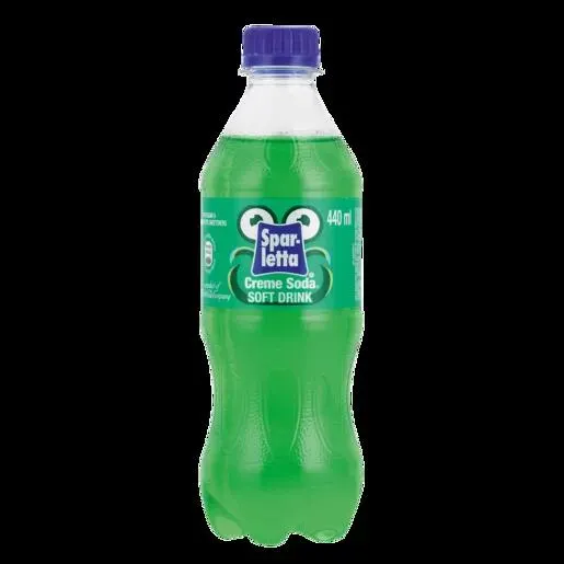 Sparletta Creme Soda Soft Drink Bottle 440ml