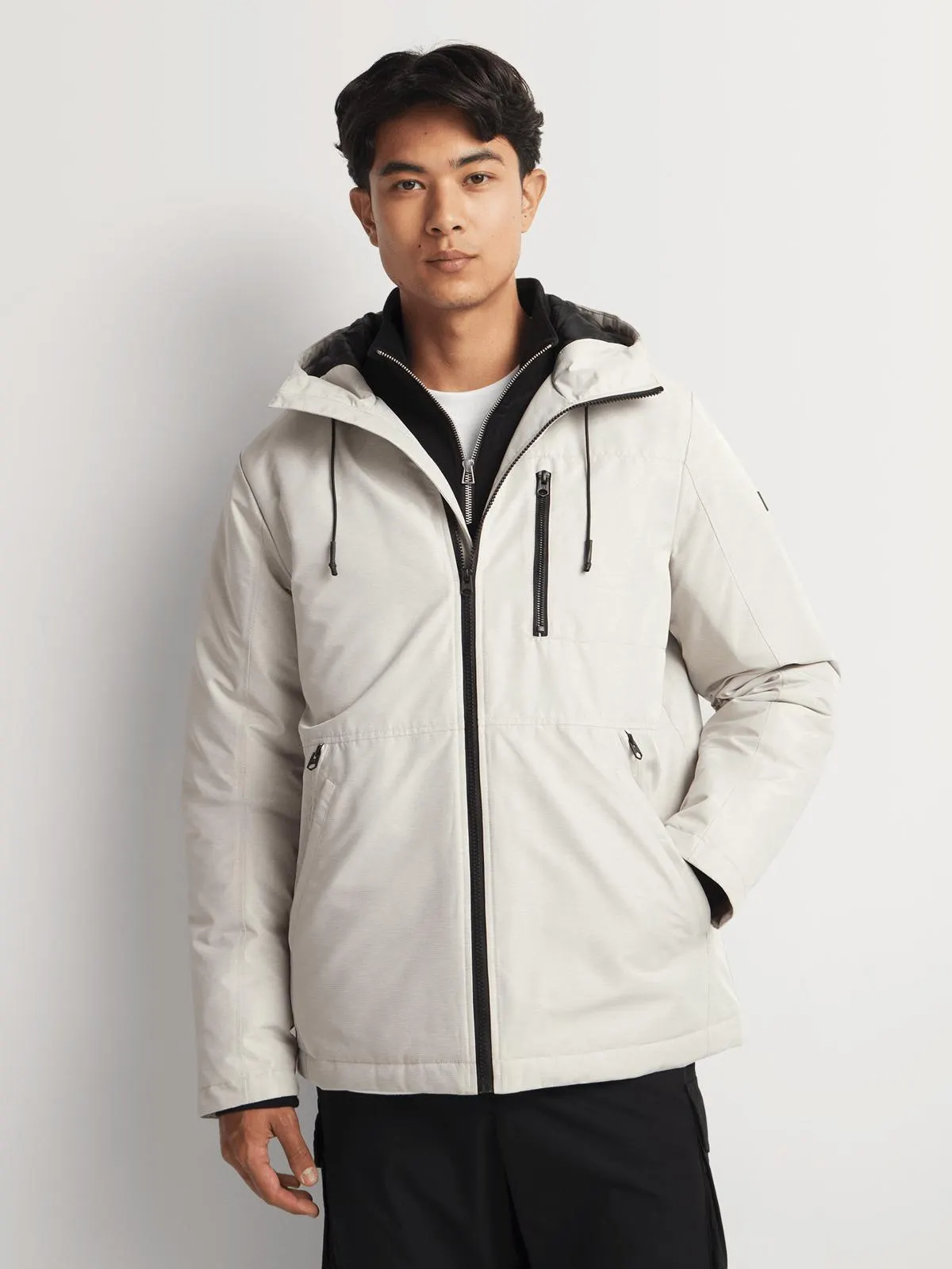 Men's Relay Jeans Zip Thru Tech Natural Jacket