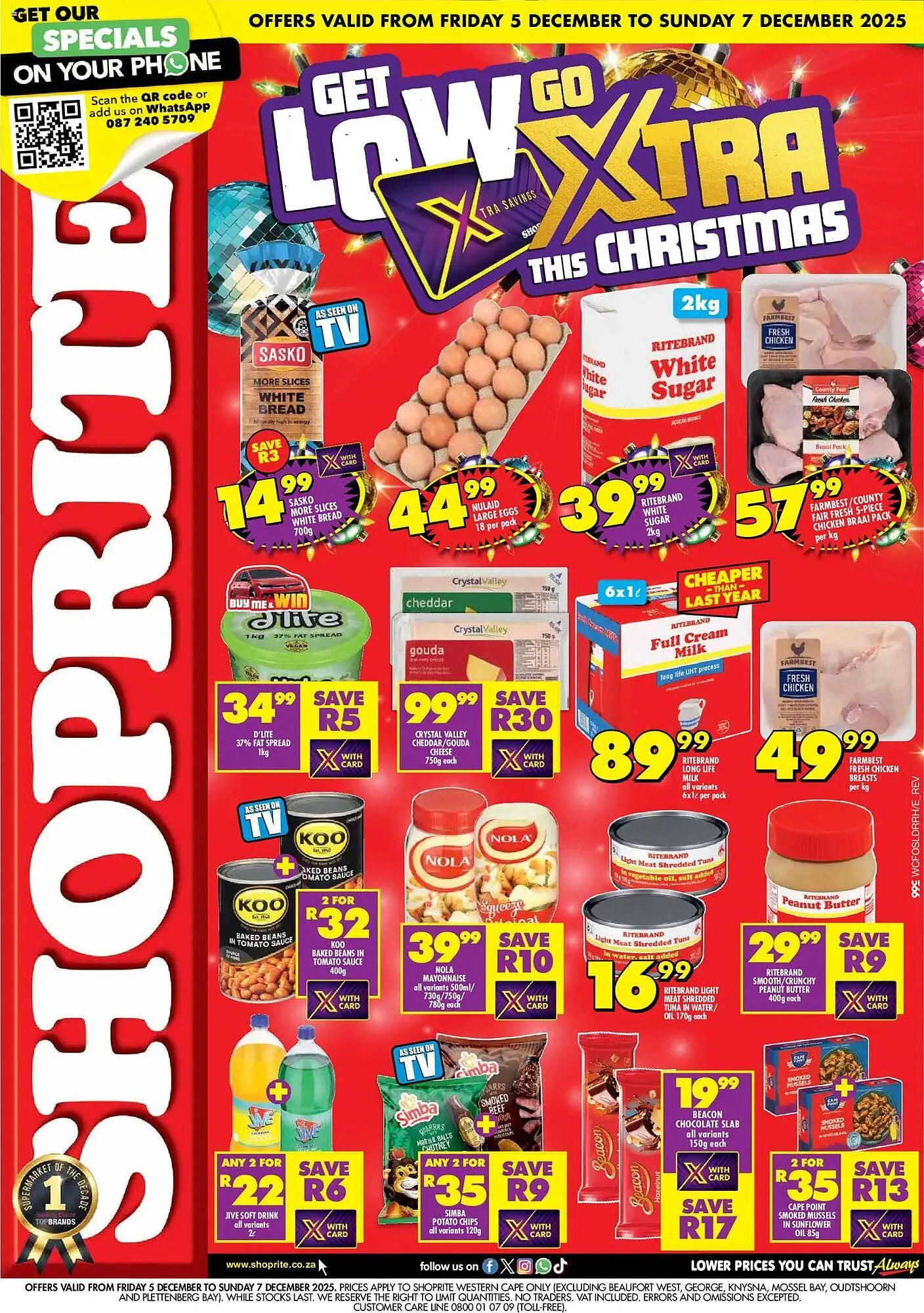 Shoprite catalogue from 5 December to 7 December 2025 - Catalogue Page 1