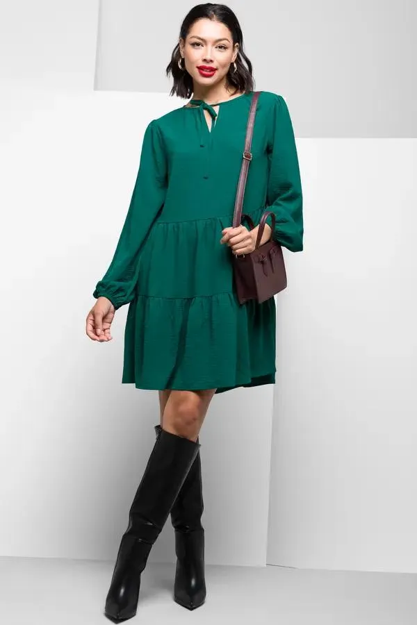 Tiered short dress fatigue