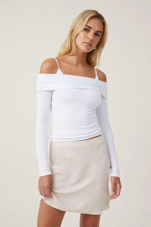 Sage Crushed Satin Mini Skirt