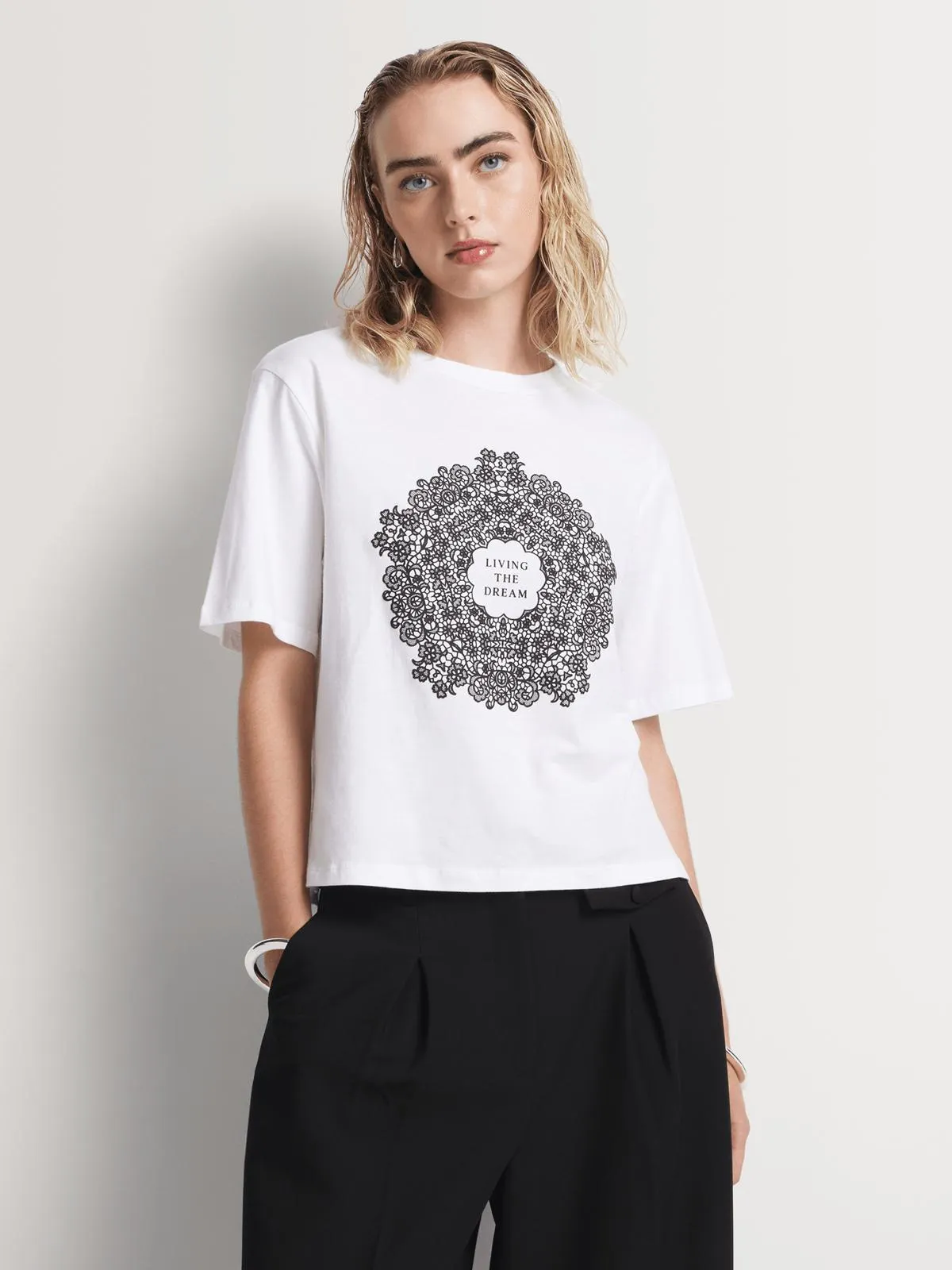 Lace Graphic T-Shirt