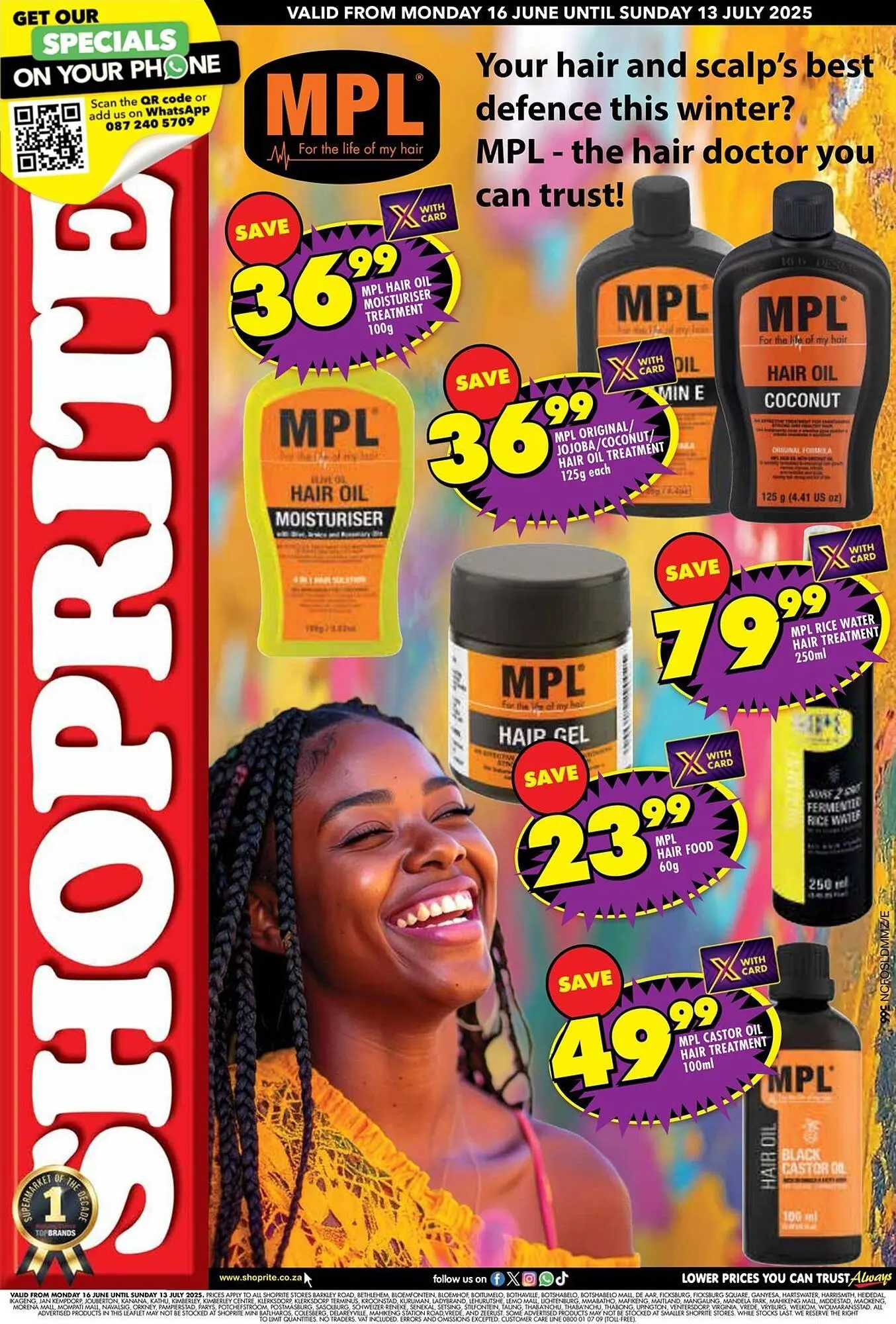 Shoprite catalogue from 16 June to 13 July 2025 - Catalogue Page 1