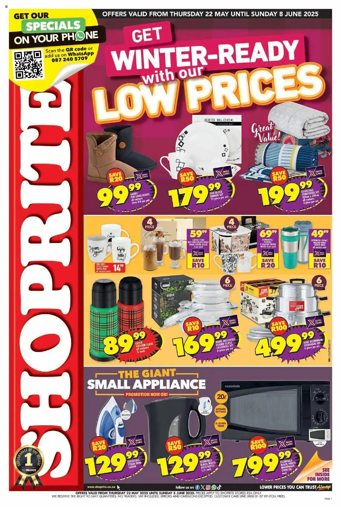 Shoprite catalogue from 22 May to 8 June 2025 - Catalogue Page 1