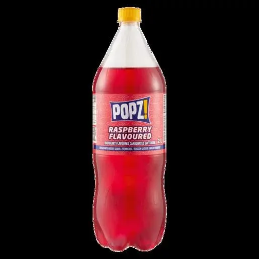 Popz! Raspberry Flavoured Soft Drink 2L