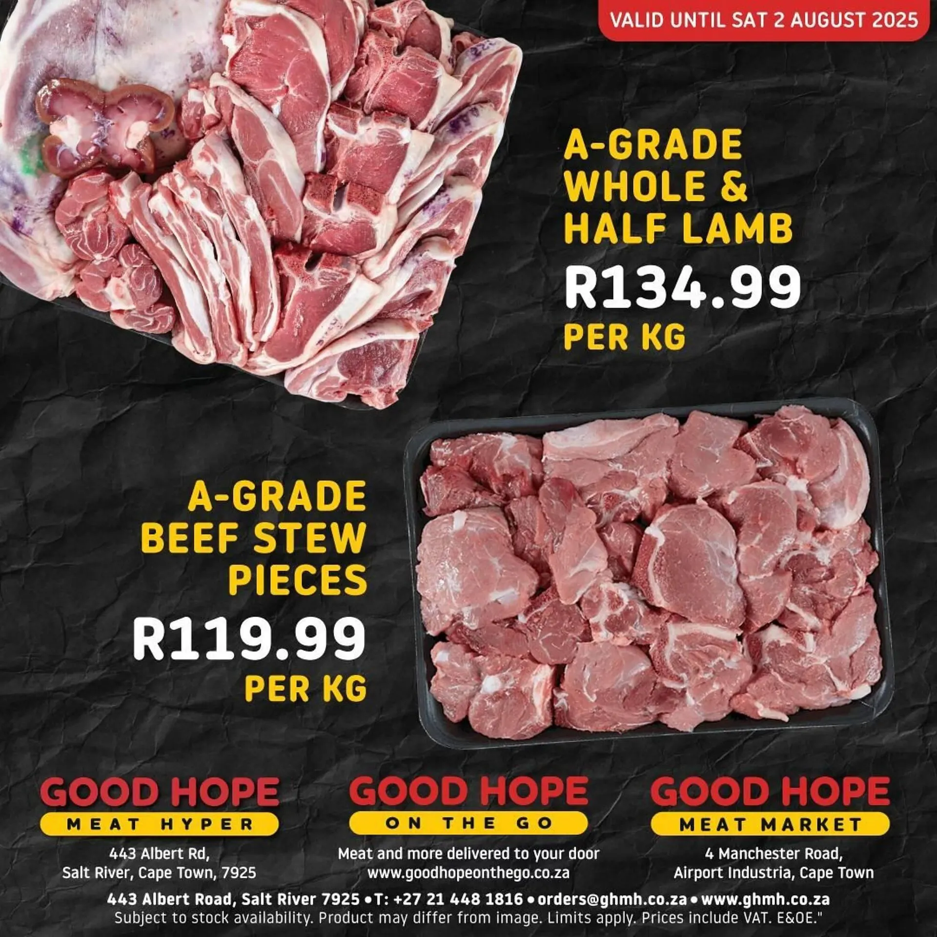 Good Hope Meat Hyper catalogue from 30 July to 2 August 2025 - Catalogue Page 1