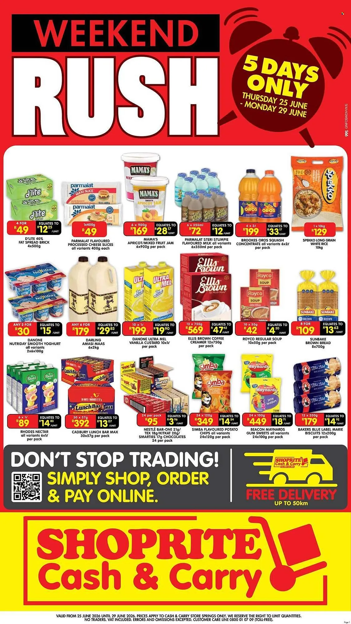 Shoprite catalogue from 25 June to 29 June 2026 - Catalogue Page 1