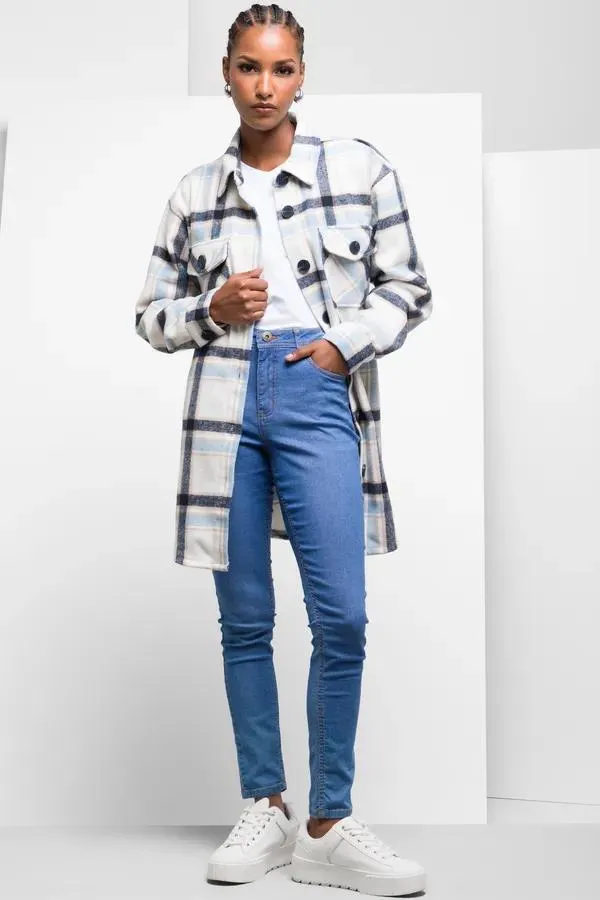 Super stretch skinny denim jeans blue