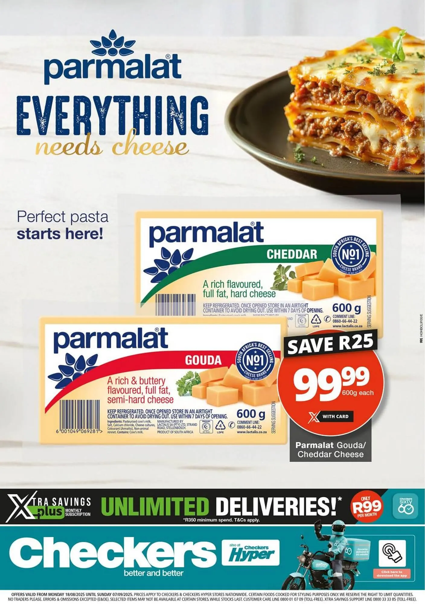 Checkers catalogue from 18 August to 7 September 2025 - Catalogue Page 1