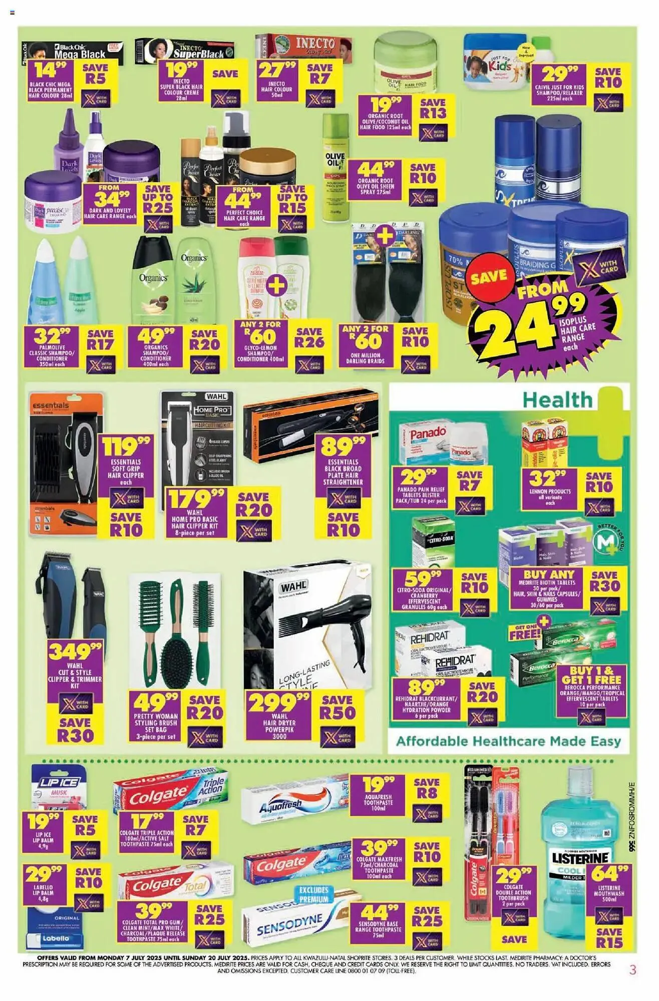 Shoprite catalogue from 7 July to 20 July 2025 - Catalogue Page 3