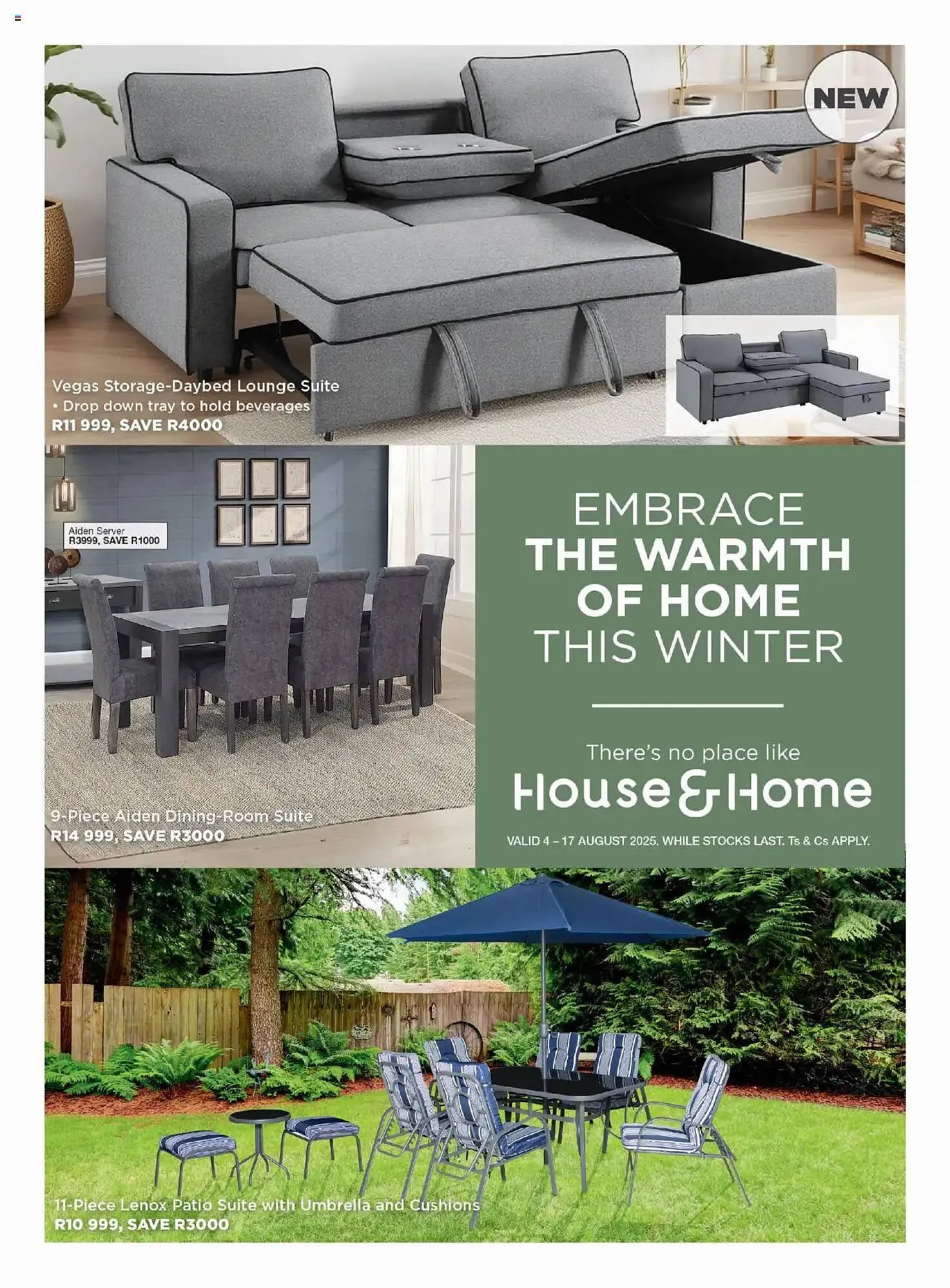 House & Home catalogue from 4 August to 17 August 2025 - Catalogue Page 1