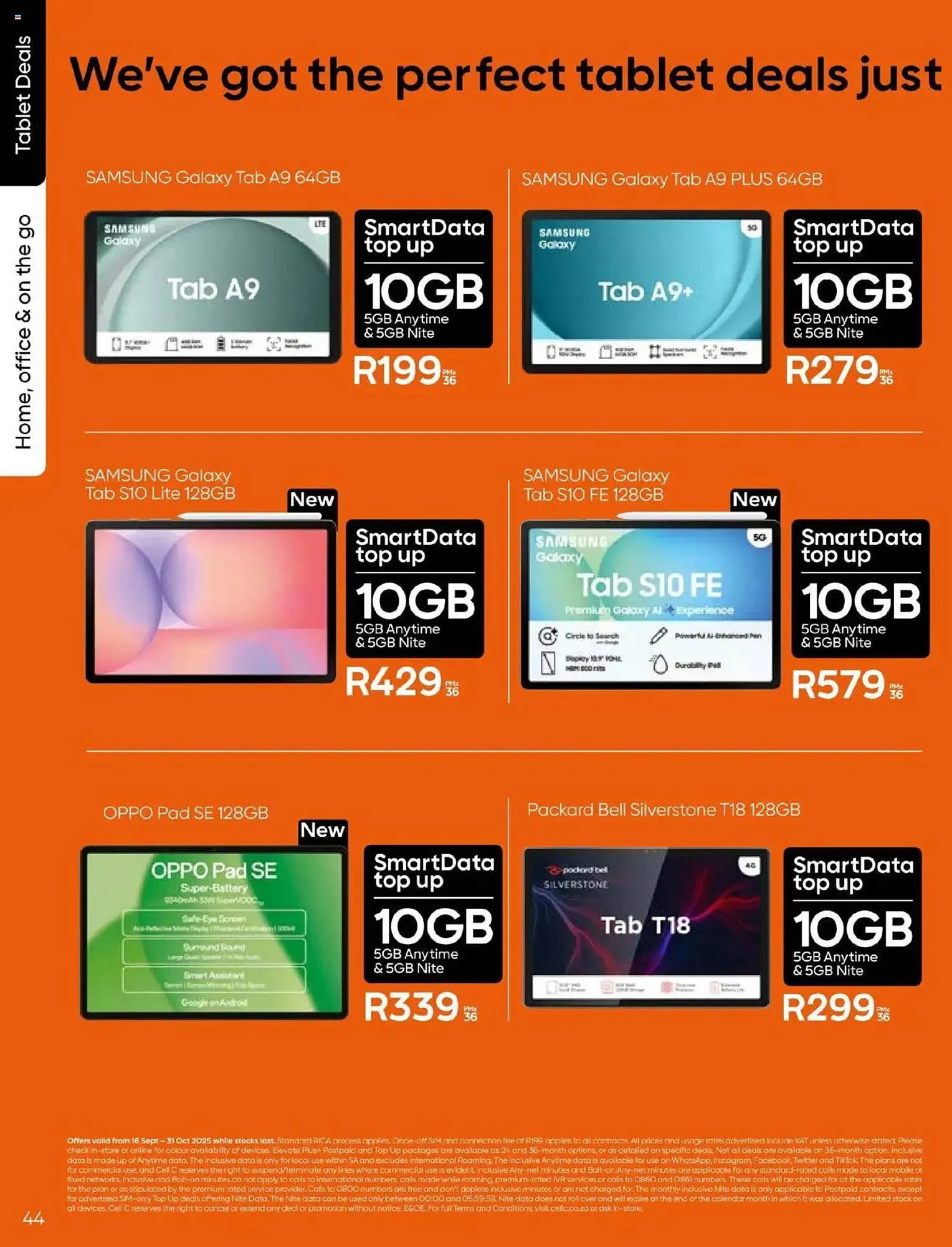 Cell C catalogue from 16 September to 31 October 2025 - Catalogue Page 44