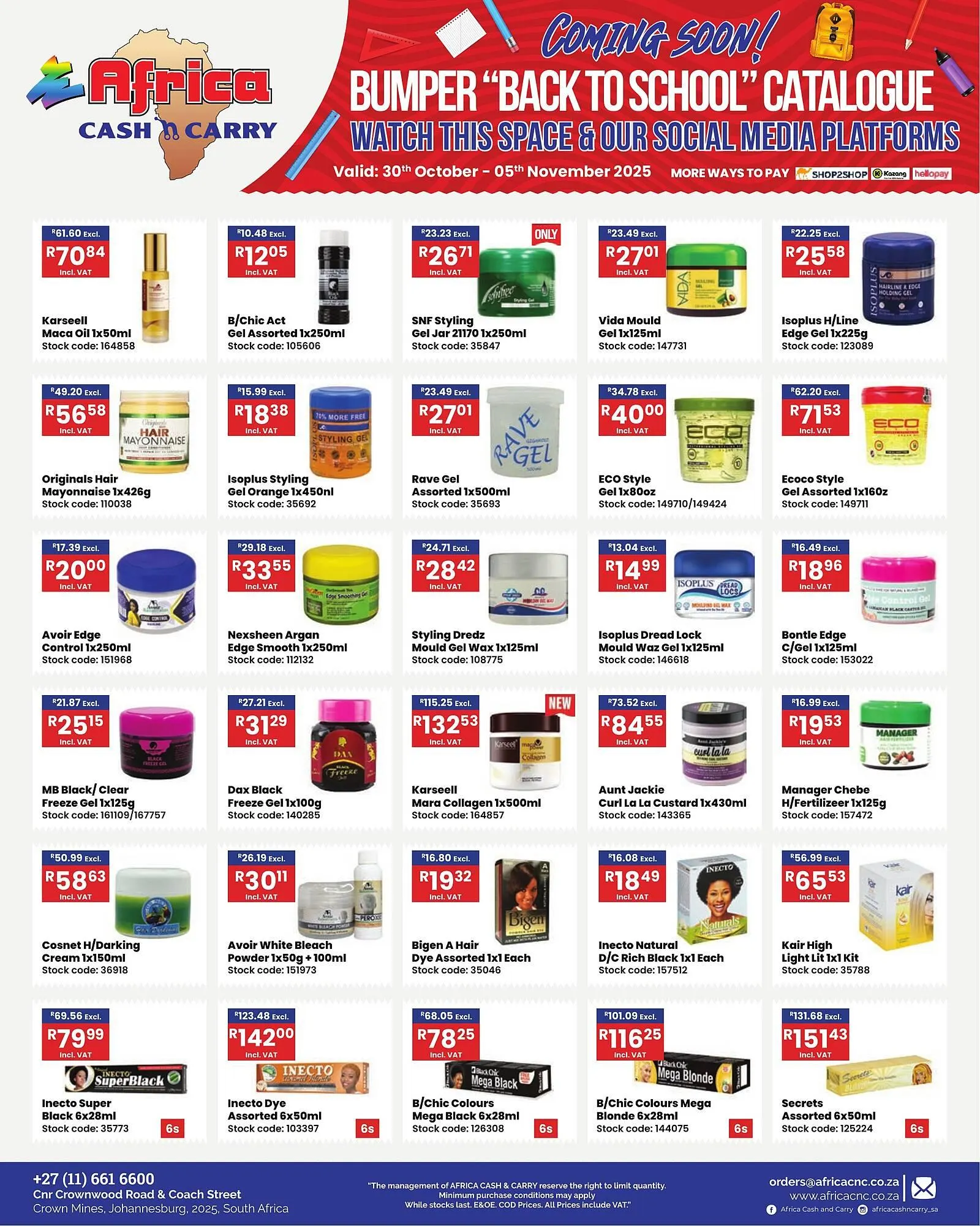 Africa Cash and Carry catalogue from 30 October to 5 November 2025 - Catalogue Page 4