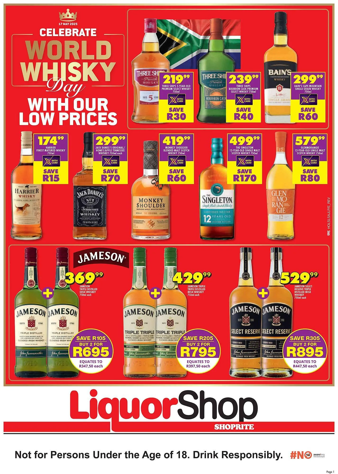 Shoprite catalogue from 10 May to 18 May 2025 - Catalogue Page 1