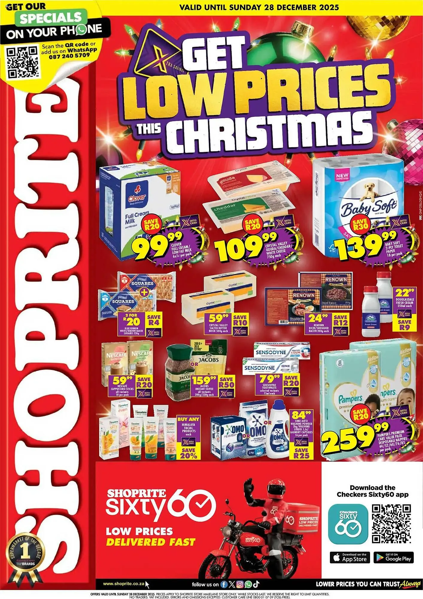 Shoprite catalogue from 15 December to 28 December 2025 - Catalogue Page 1