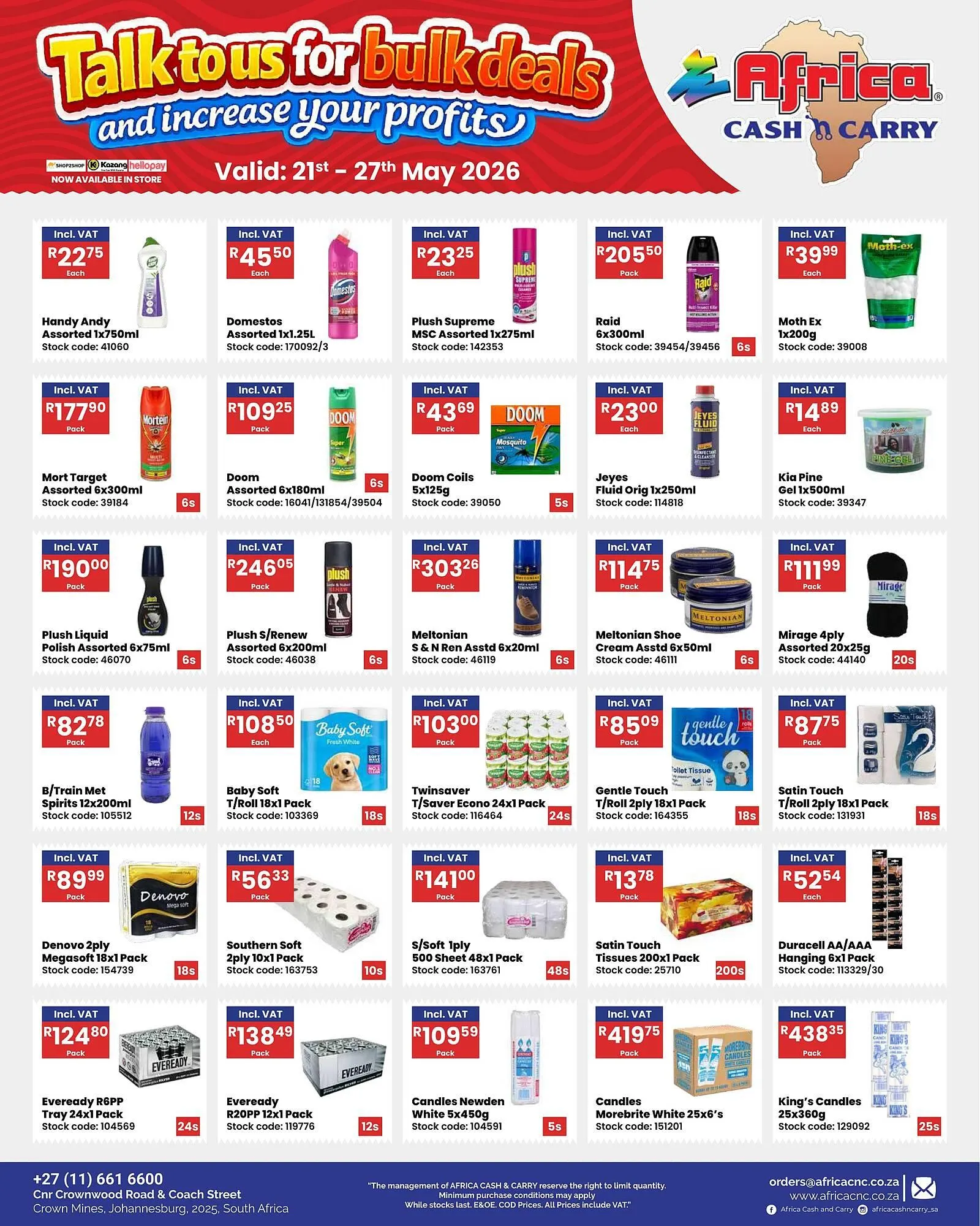 Africa Cash and Carry catalogue from 21 May to 27 May 2026 - Catalogue Page 20