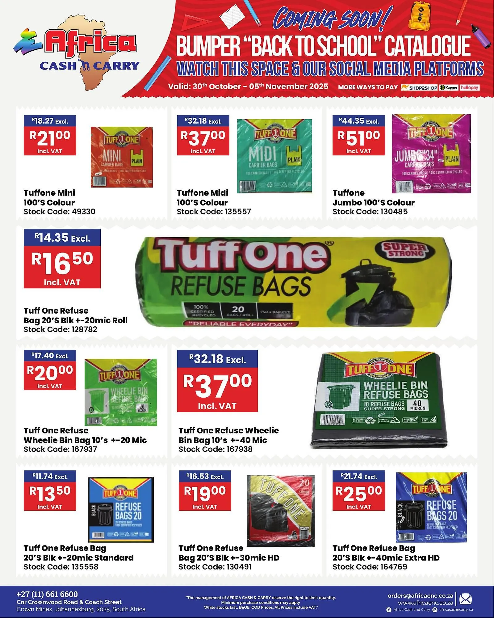 Africa Cash and Carry catalogue from 30 October to 5 November 2025 - Catalogue Page 44