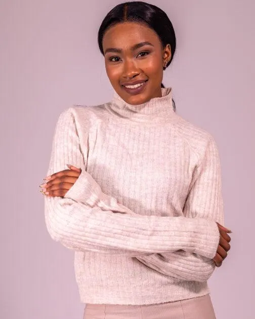 Ladies Rib Turtle Top