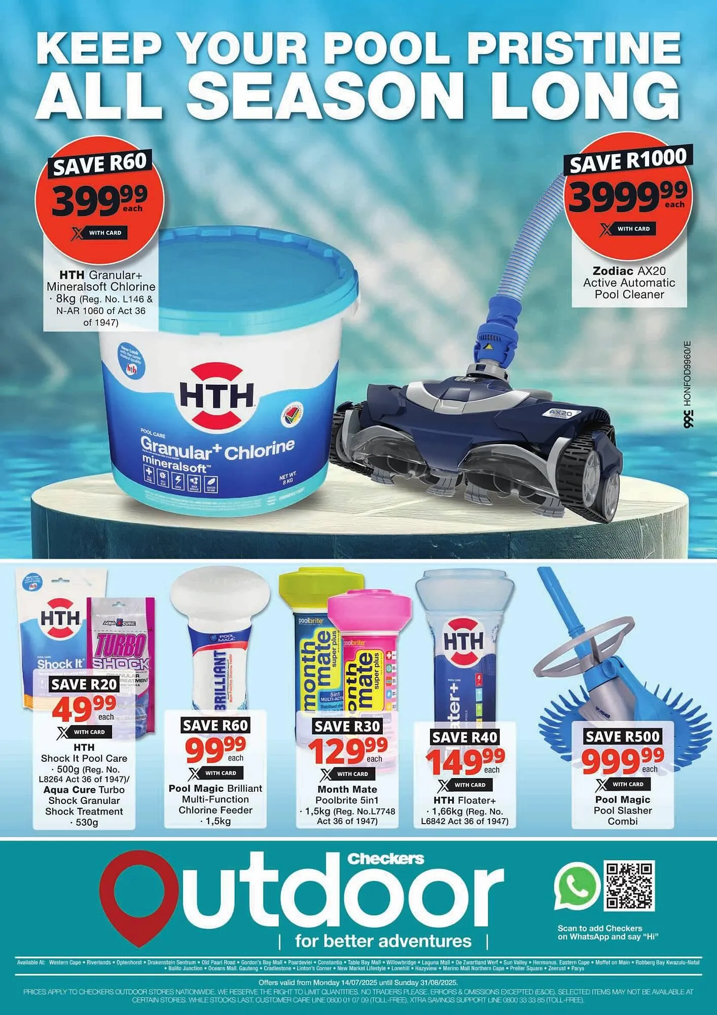 Checkers catalogue from 14 July to 31 August 2025 - Catalogue Page 1