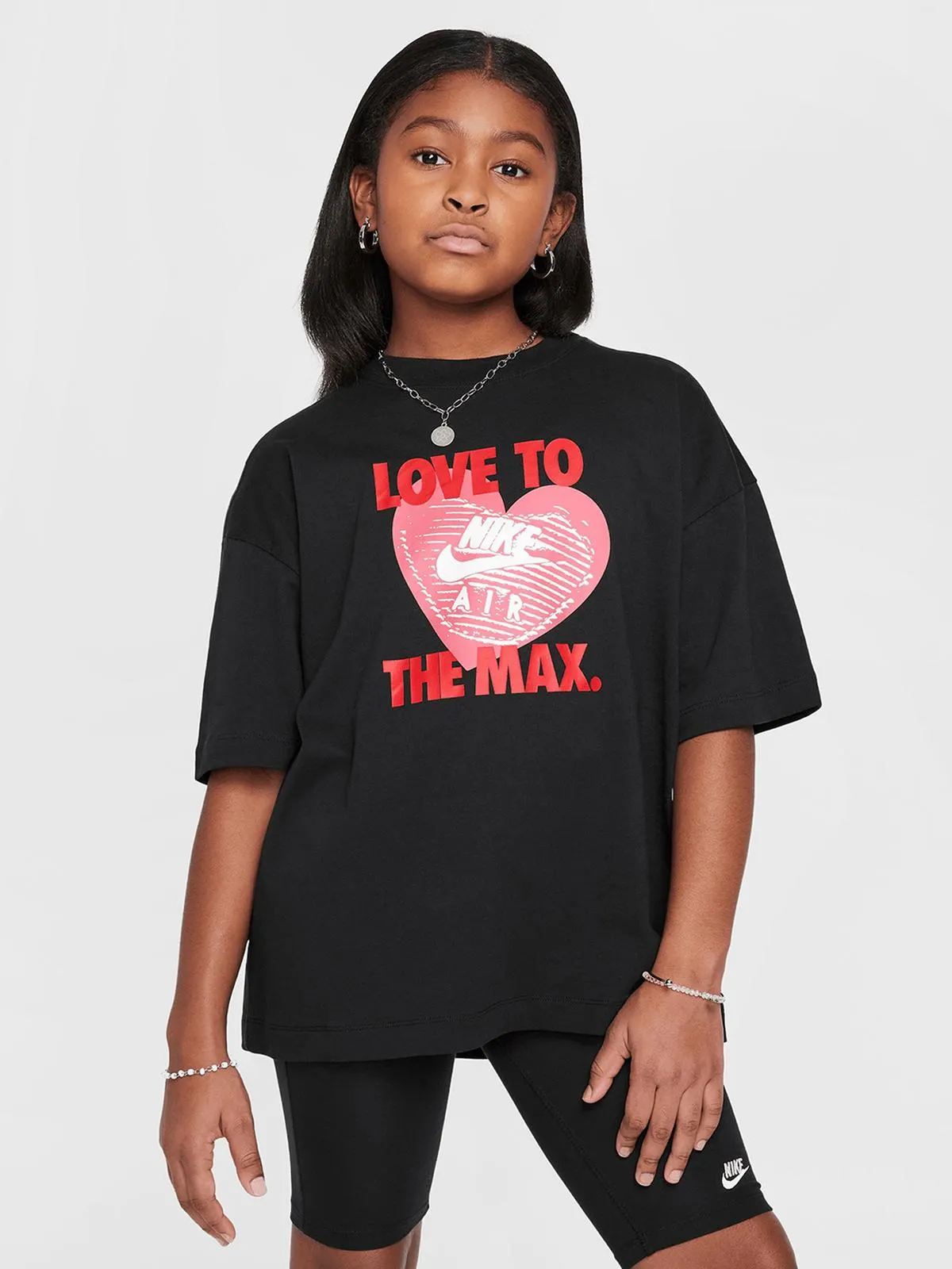 Nike Girls Youth NSW Black T-shirt