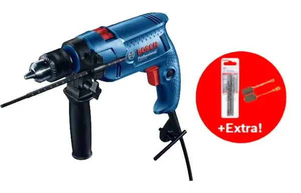 Bosch 570W 13mm Impact Drill Incl Brush & Bit Set