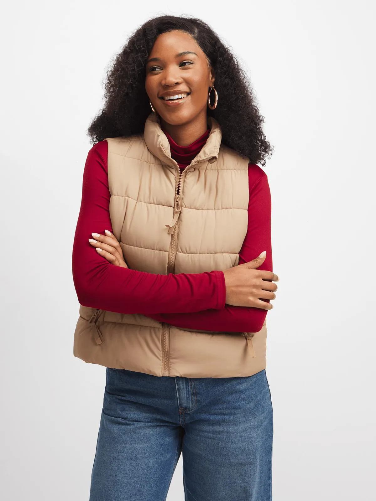 Jet Women's Stone Sleeveless Puffer Jacket