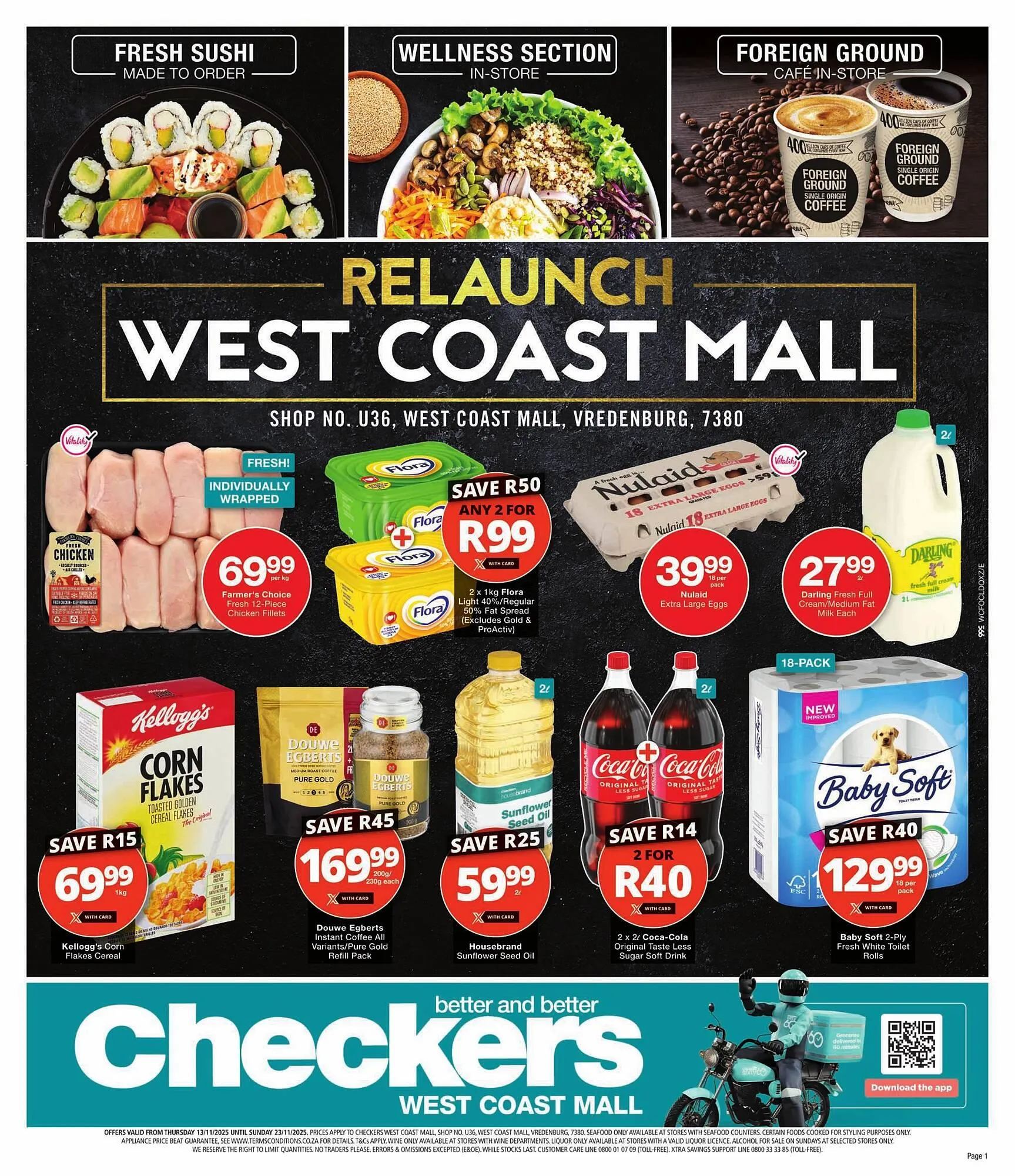 Checkers catalogue from 13 November to 23 November 2025 - Catalogue Page 1