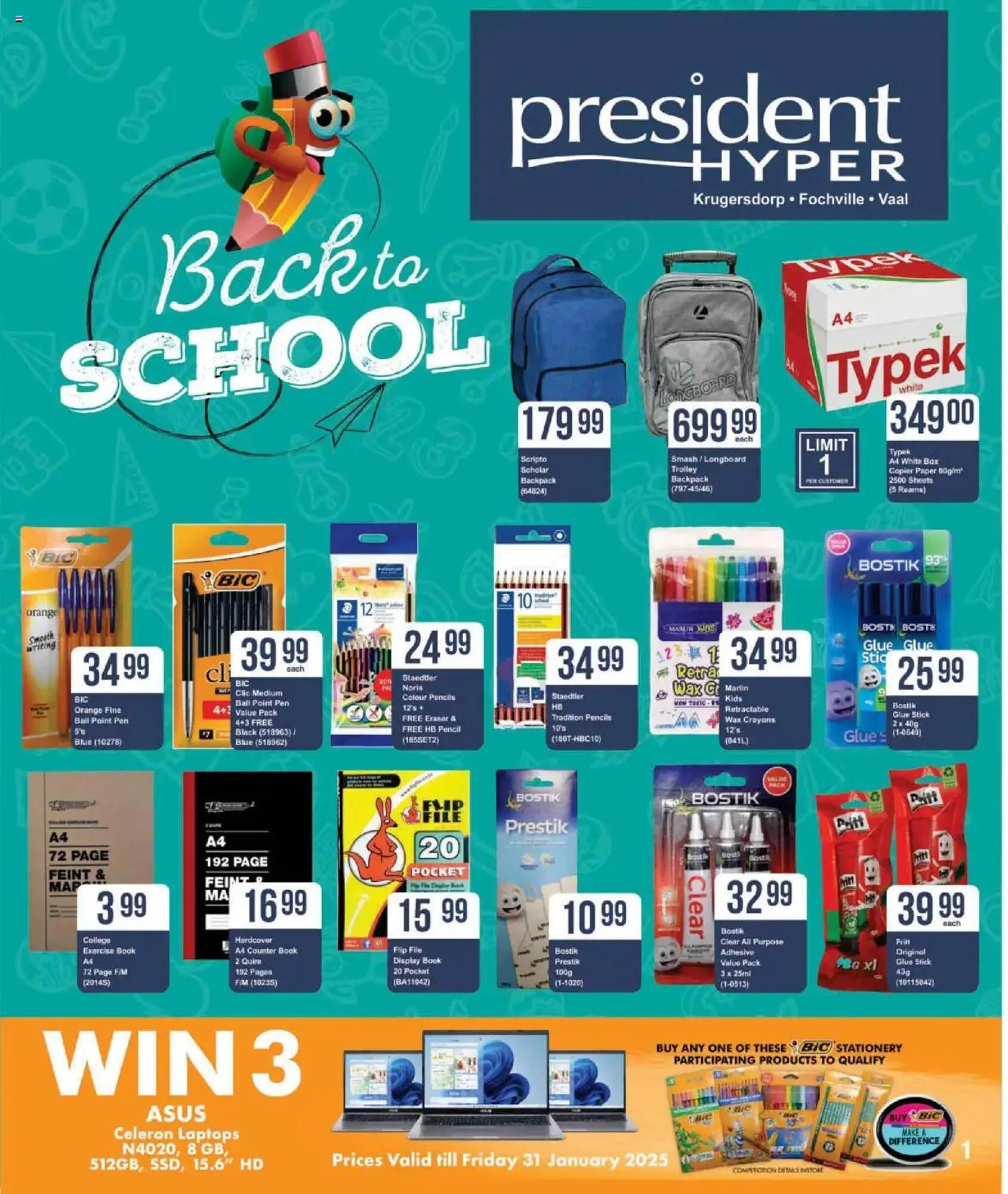 President Hyper catalogue from 23 December to 31 January 2025 - Catalogue Page 1