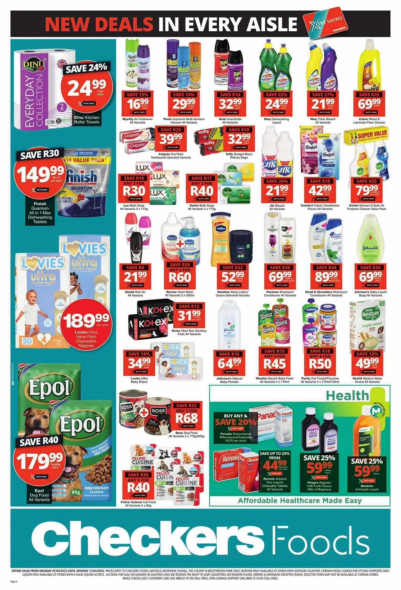 Checkers catalogue from 7 April to 21 April 2025 - Catalogue Page 4