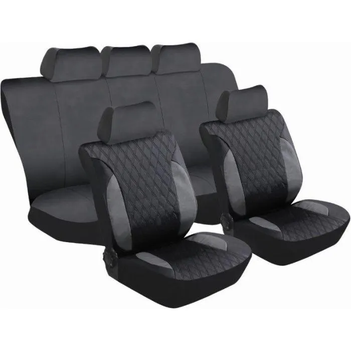 Autogear 11 Piece Montreal Seat Cover Set Grey