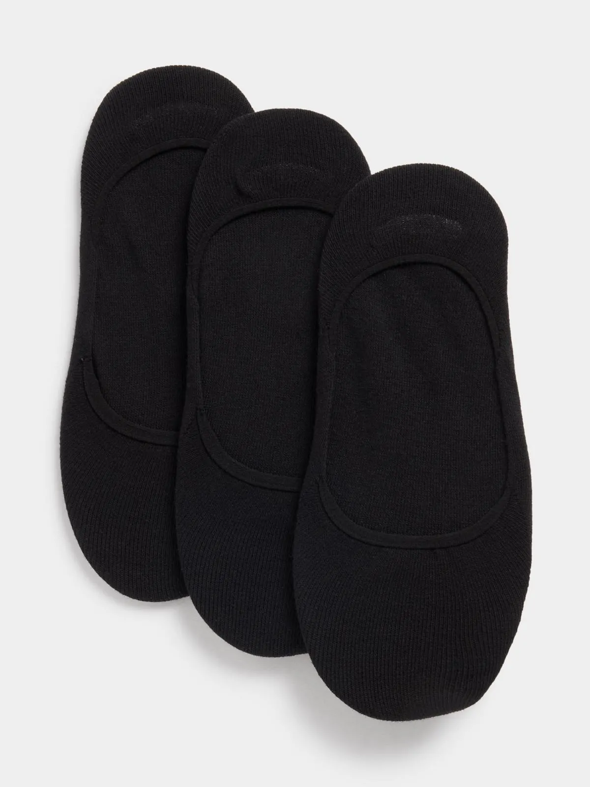 Ts Invisible Non-Slip Black 3-Pack Socks