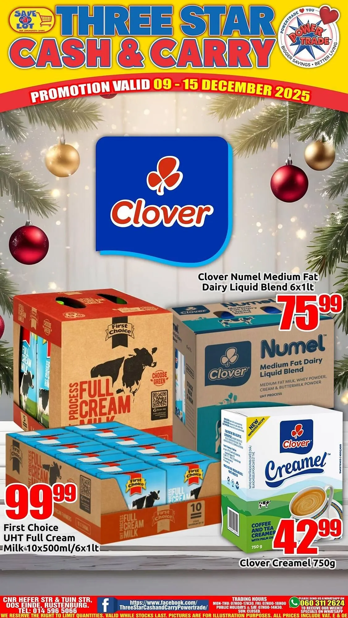 Three Star Cash and Carry catalogue from 9 December to 15 December 2025 - Catalogue Page 1