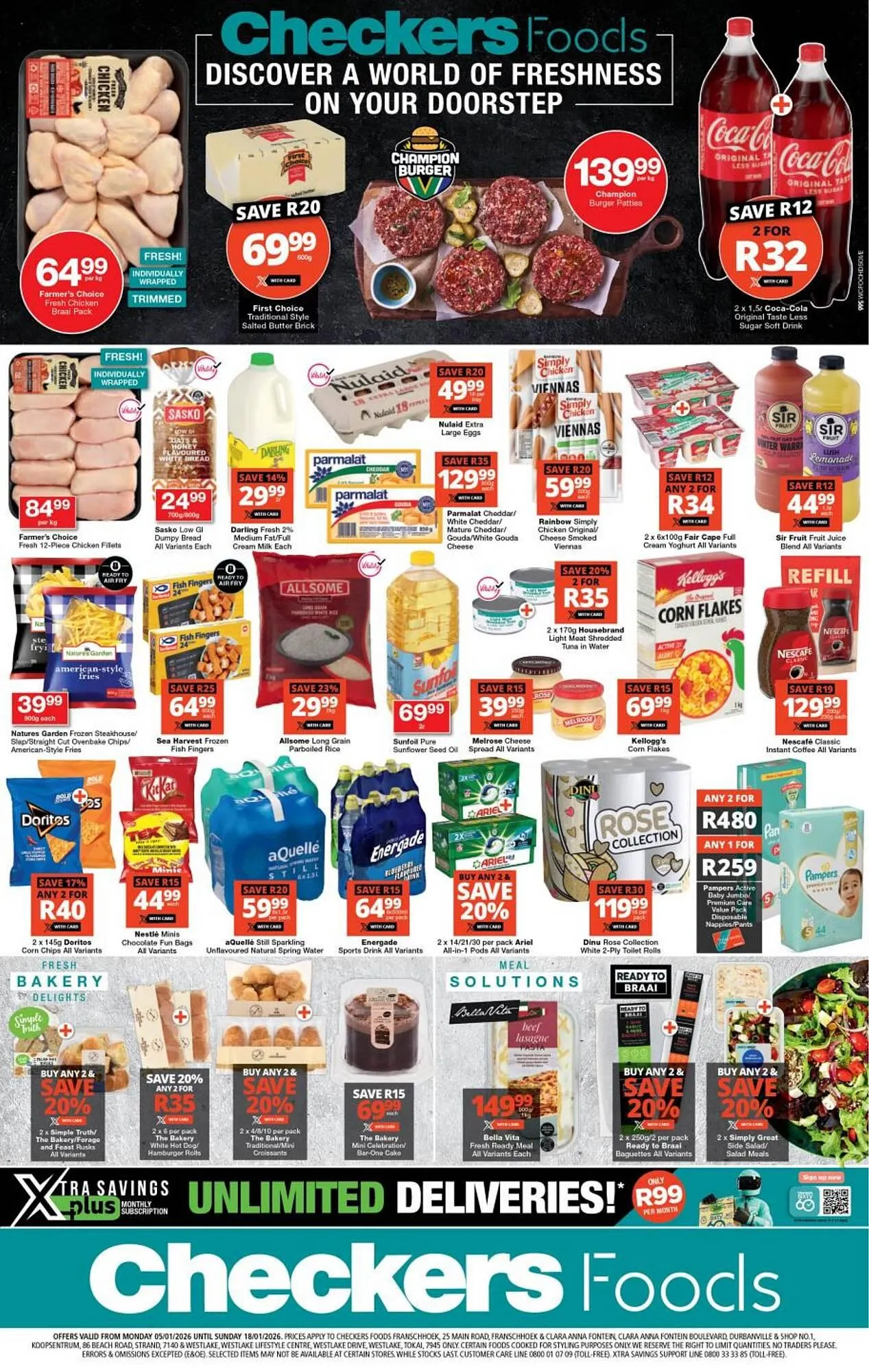 Checkers catalogue from 5 January to 18 January 2026 - Catalogue Page 1