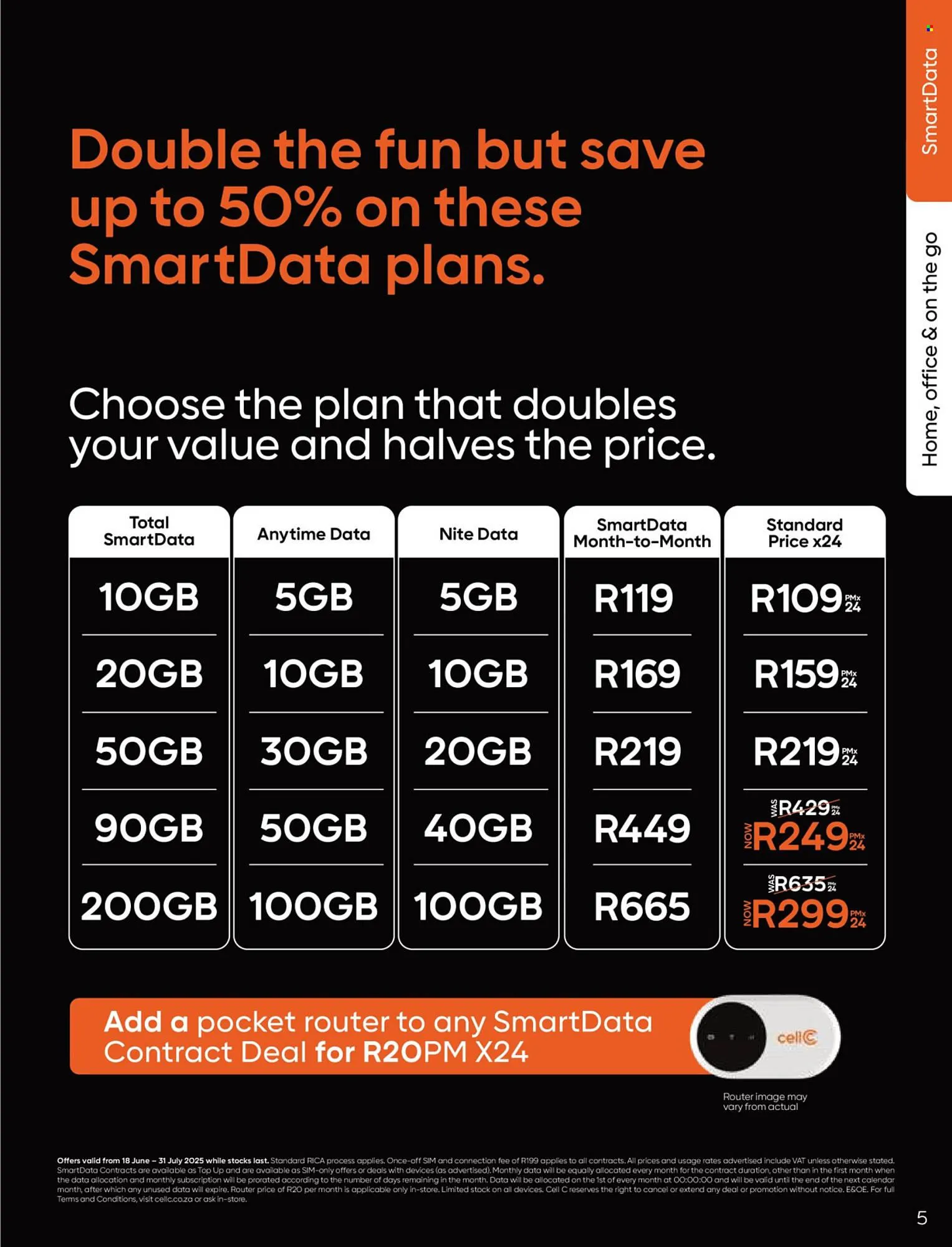 Cell C catalogue from 18 June to 31 July 2025 - Catalogue Page 5
