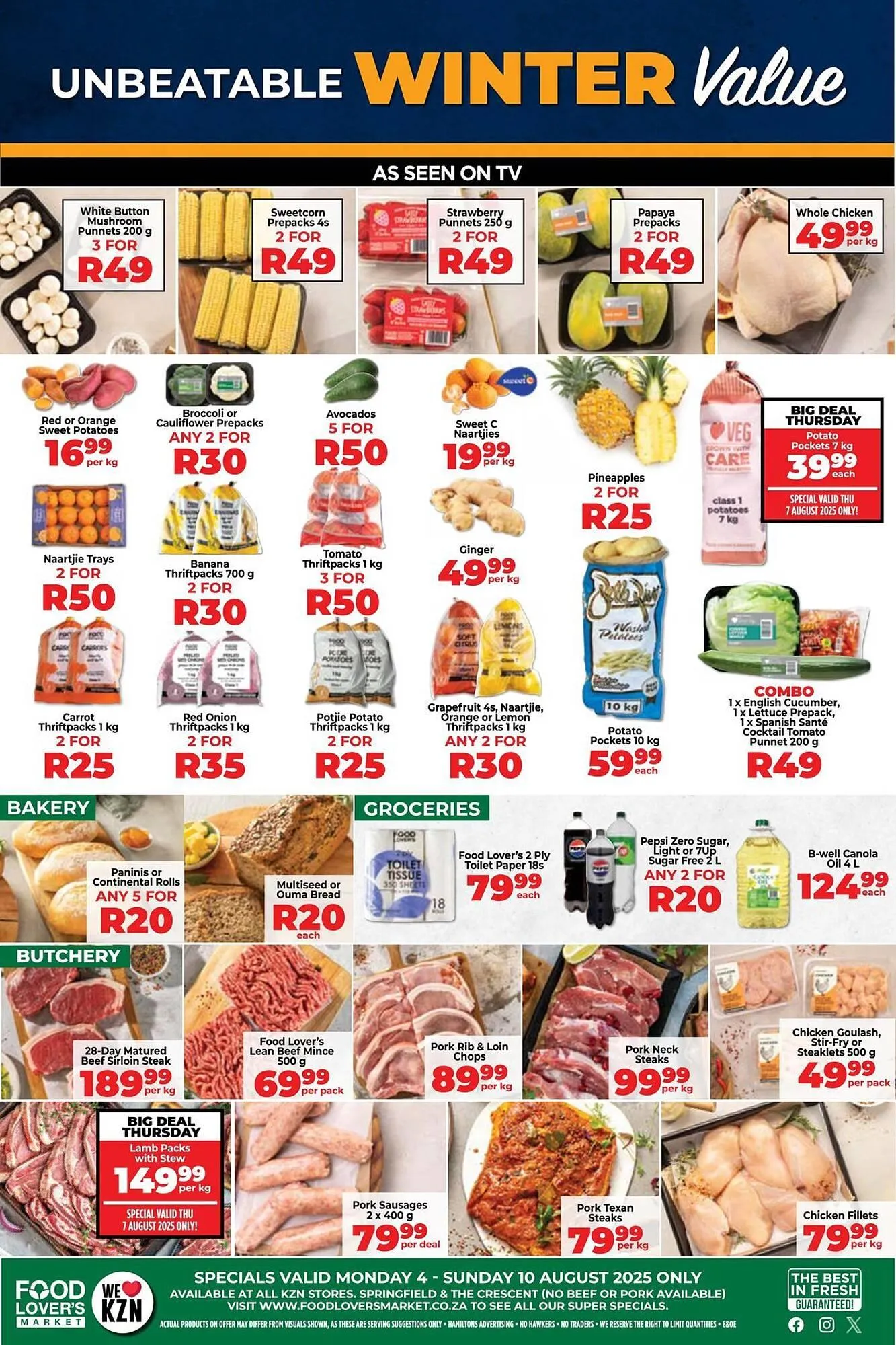 Food Lover's Market catalogue from 5 August to 10 August 2025 - Catalogue Page 1