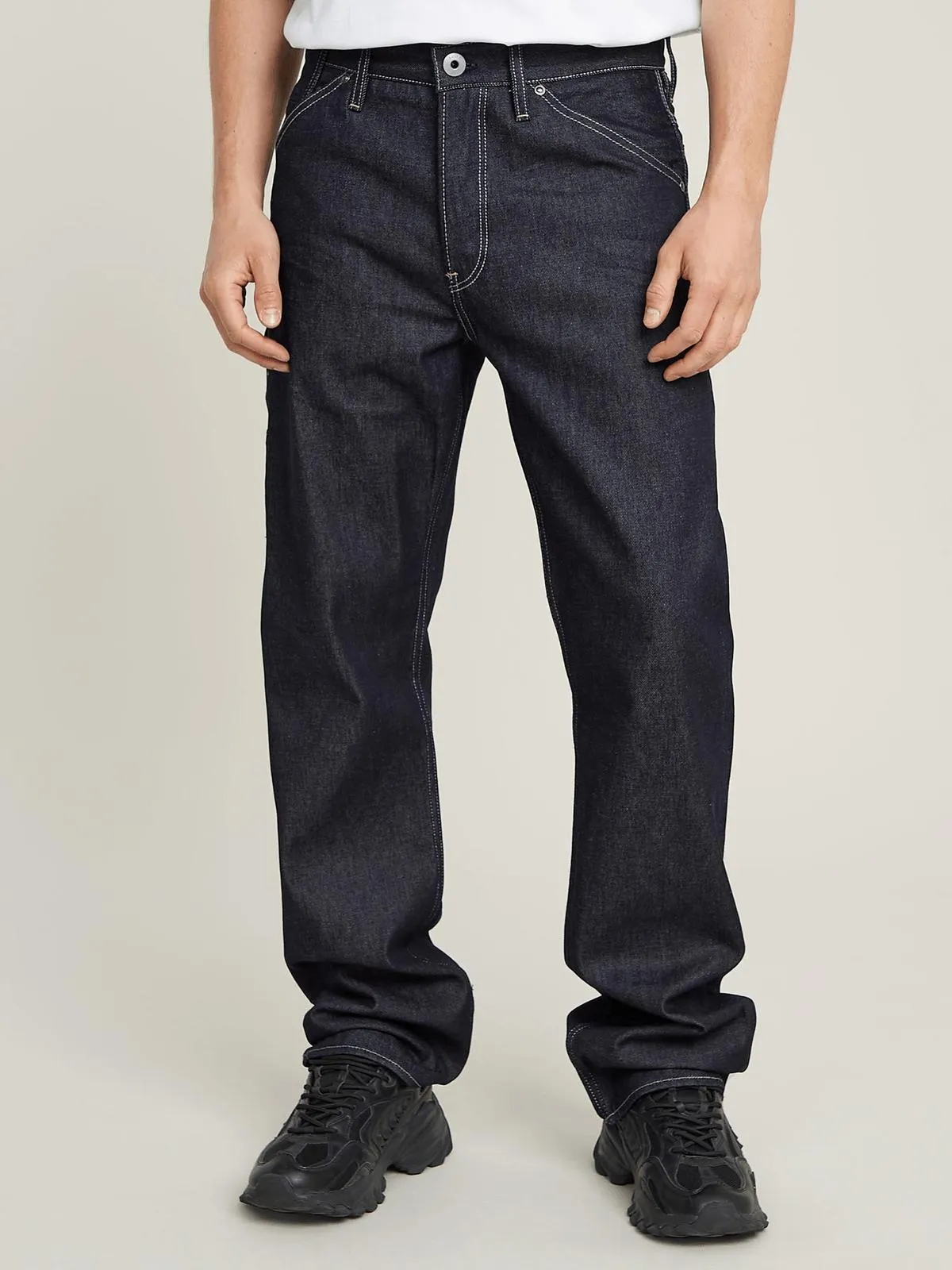 G-Star Men's Dakota Logger Regular Straight Dark Blue Jeans