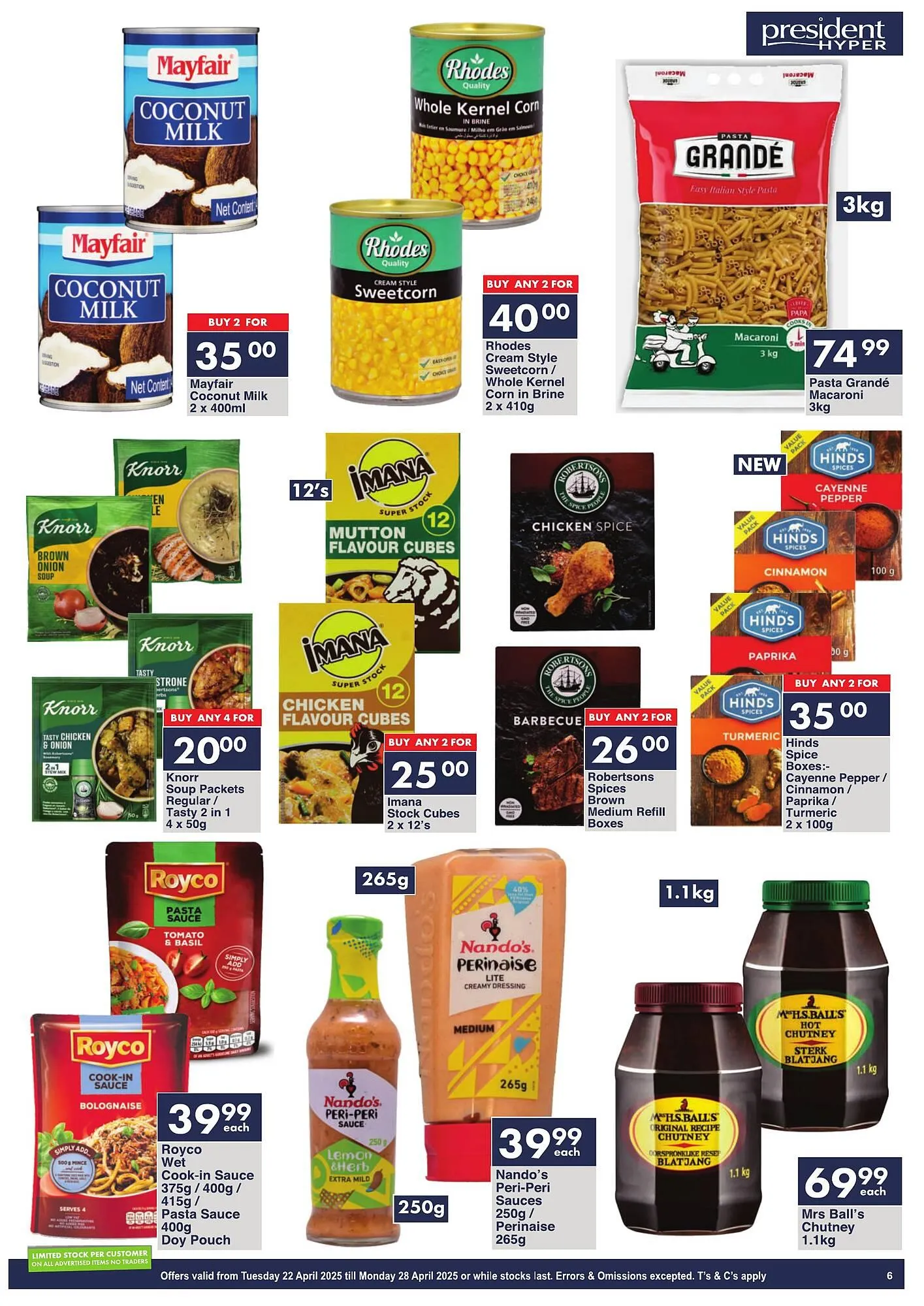 President Hyper catalogue from 22 April to 28 April 2025 - Catalogue Page 6