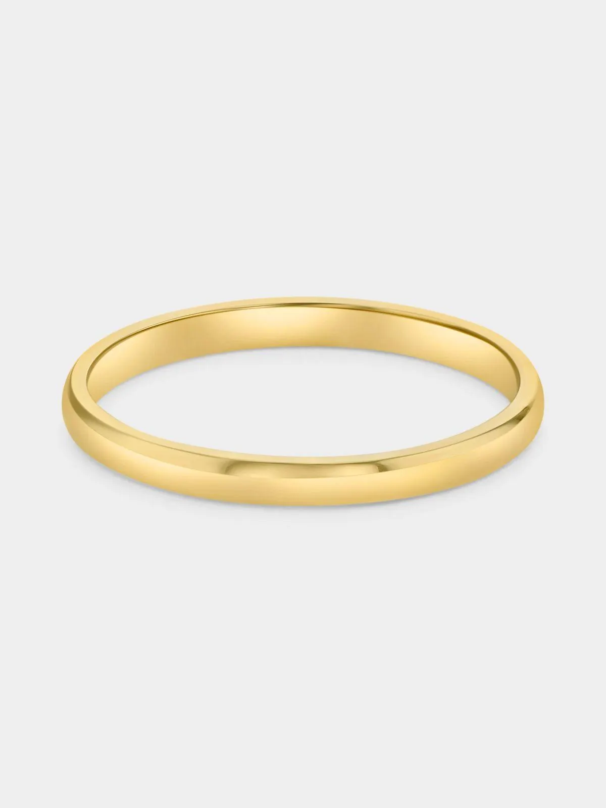 Yellow Gold & Sterling Silver Wedding Band