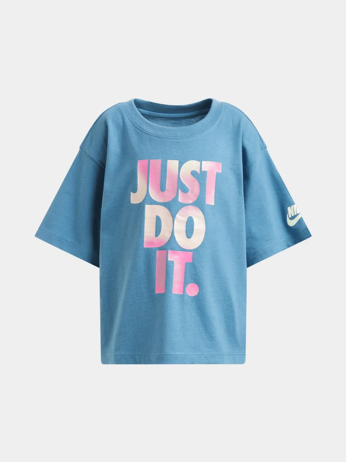 Nike Girls Kids Solarized Blue T-Shirt