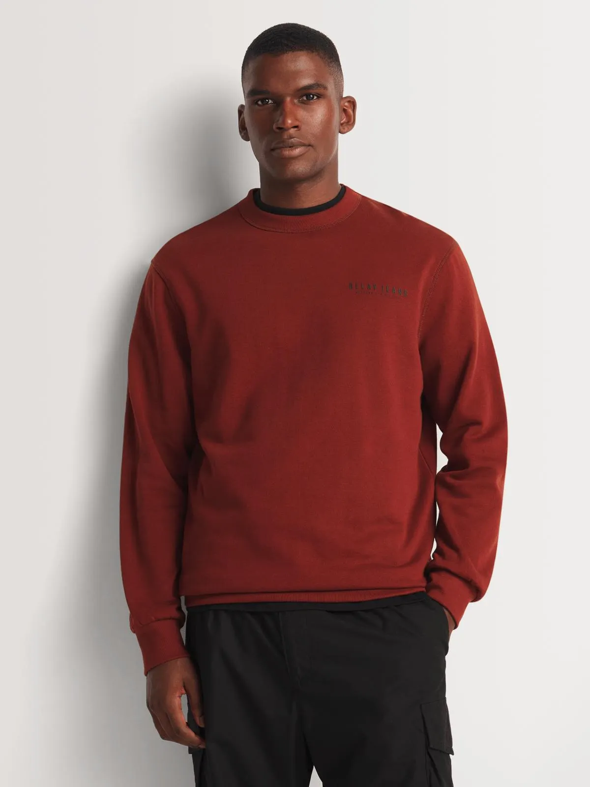 Men's Relay Jeans Basic Burnt Orange Sweater