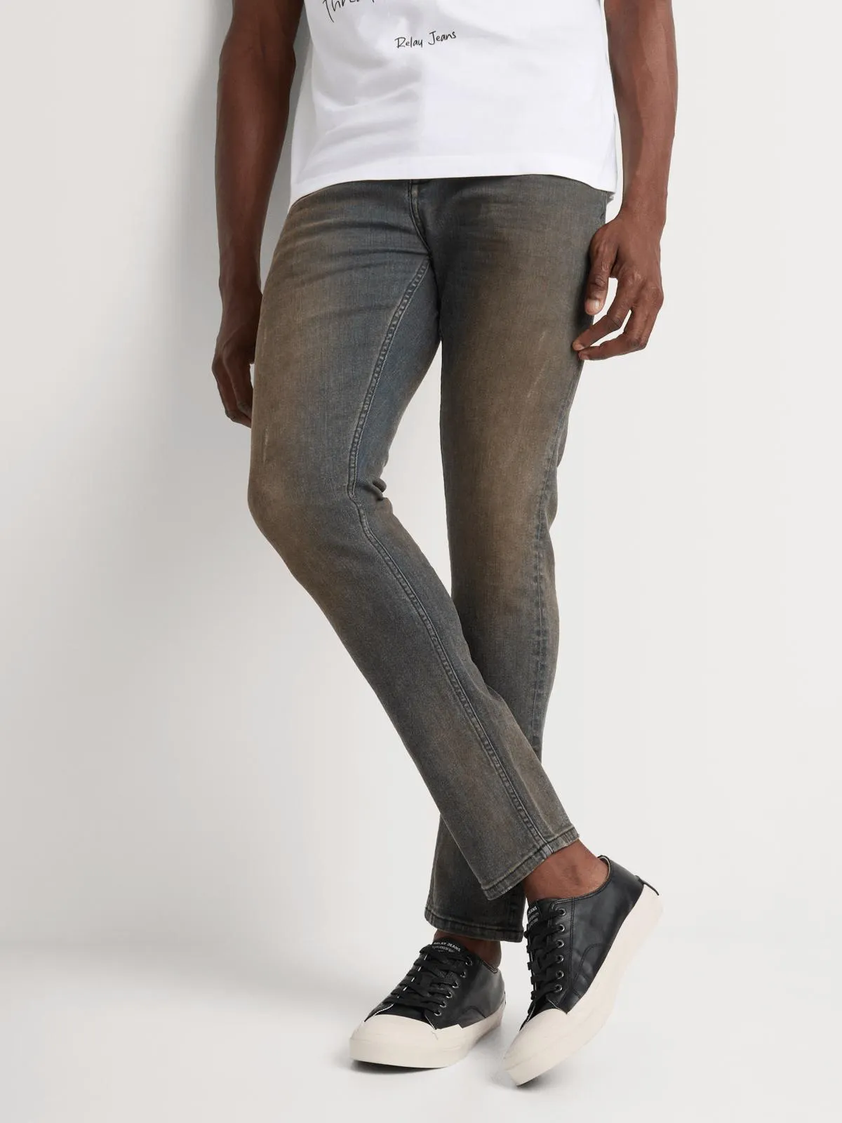 Relay Jeans Men's Skinny Mid Tint Blue Denim